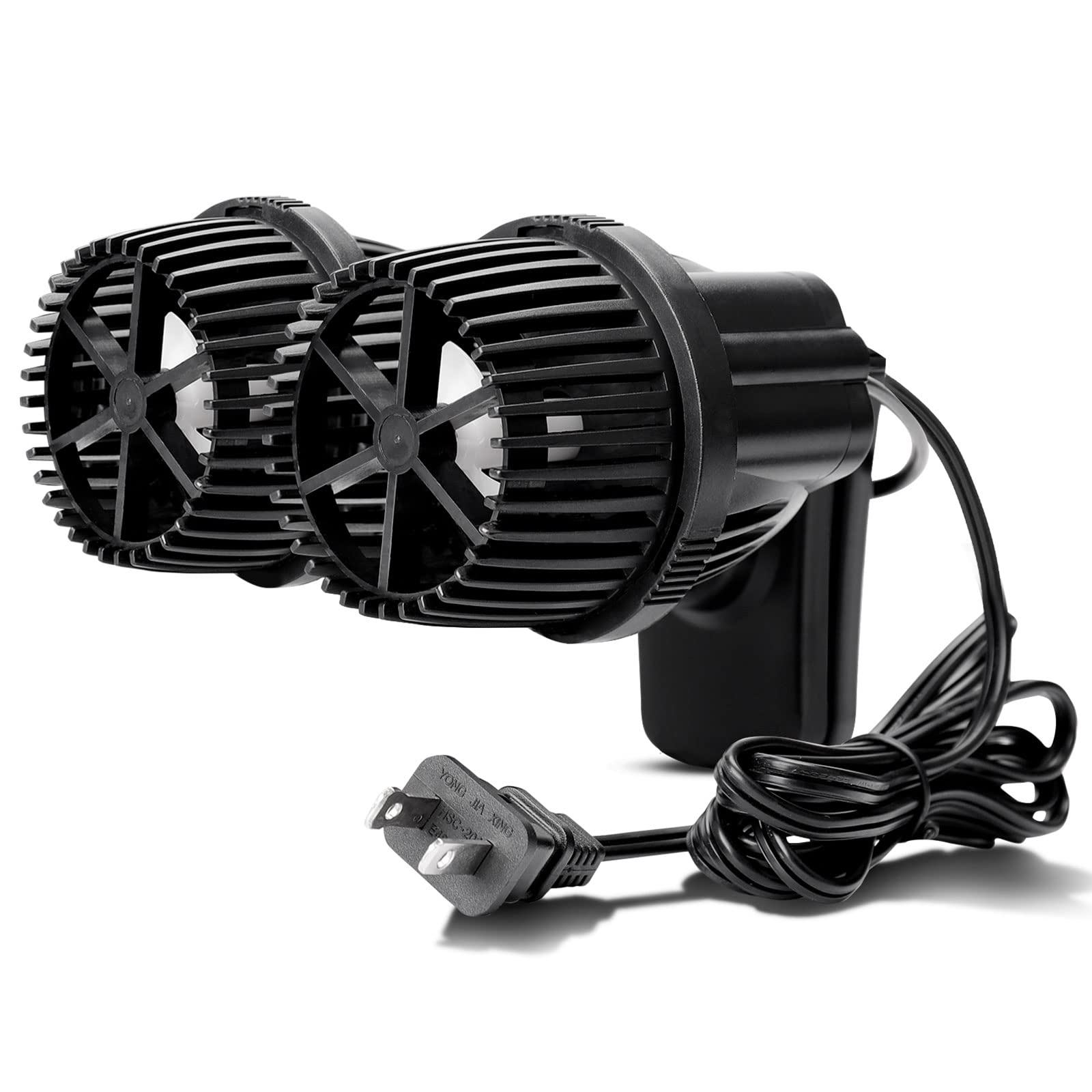 Hygger 4200Gph Double Head Aquarium Circulation Pump, Quiet 12W Aquarium Wave Maker, With Strong Magnetic Suction Base, 360Adjus