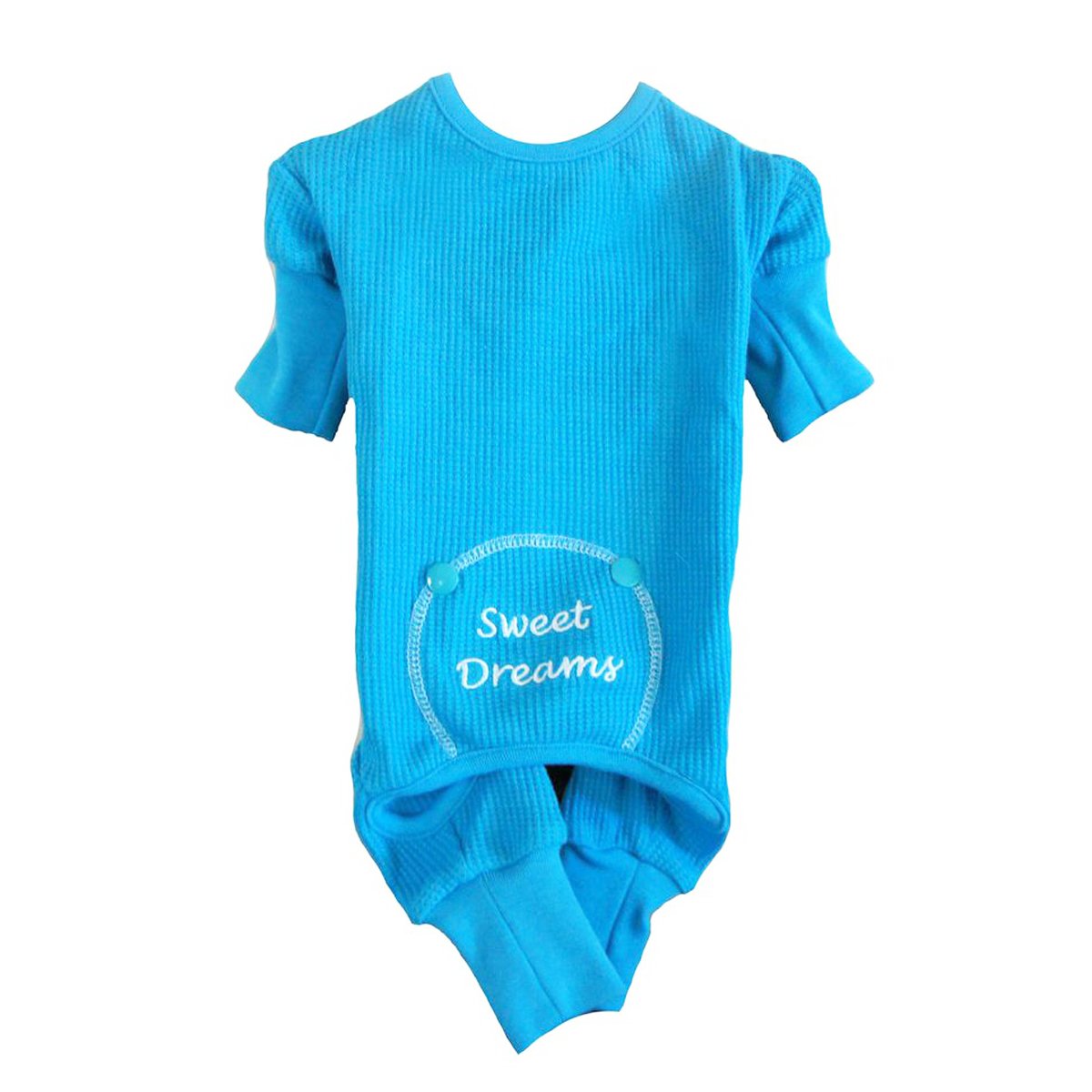 Doggie Design Blue Sweet Dreams Thermal Pajamas Xs