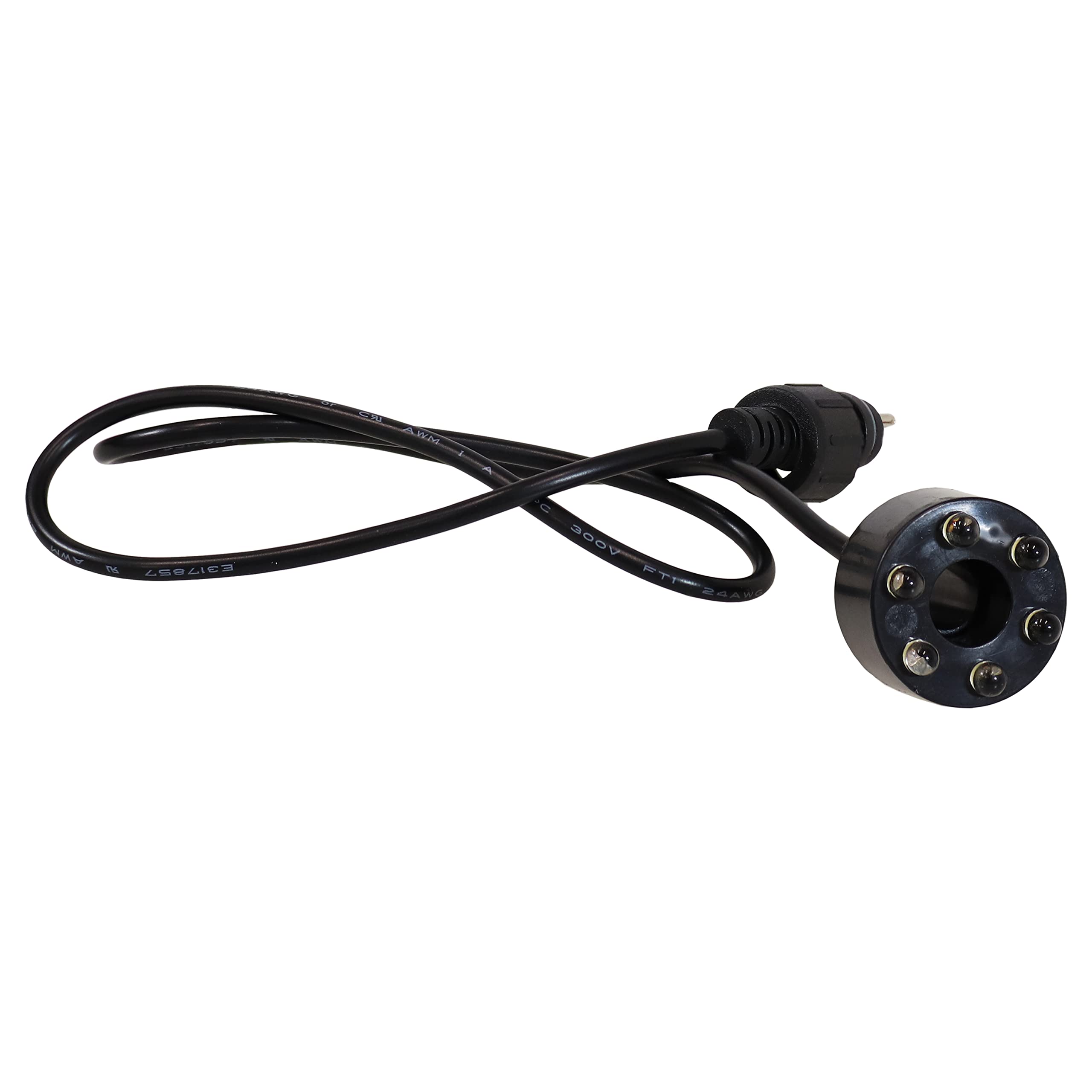Sunnydaze 40 Gph Pump For Fountains, Aquariums, Or Bird Baths - 6-Color Led Light Ring - Transformer - 1.6-Foot Max Lift