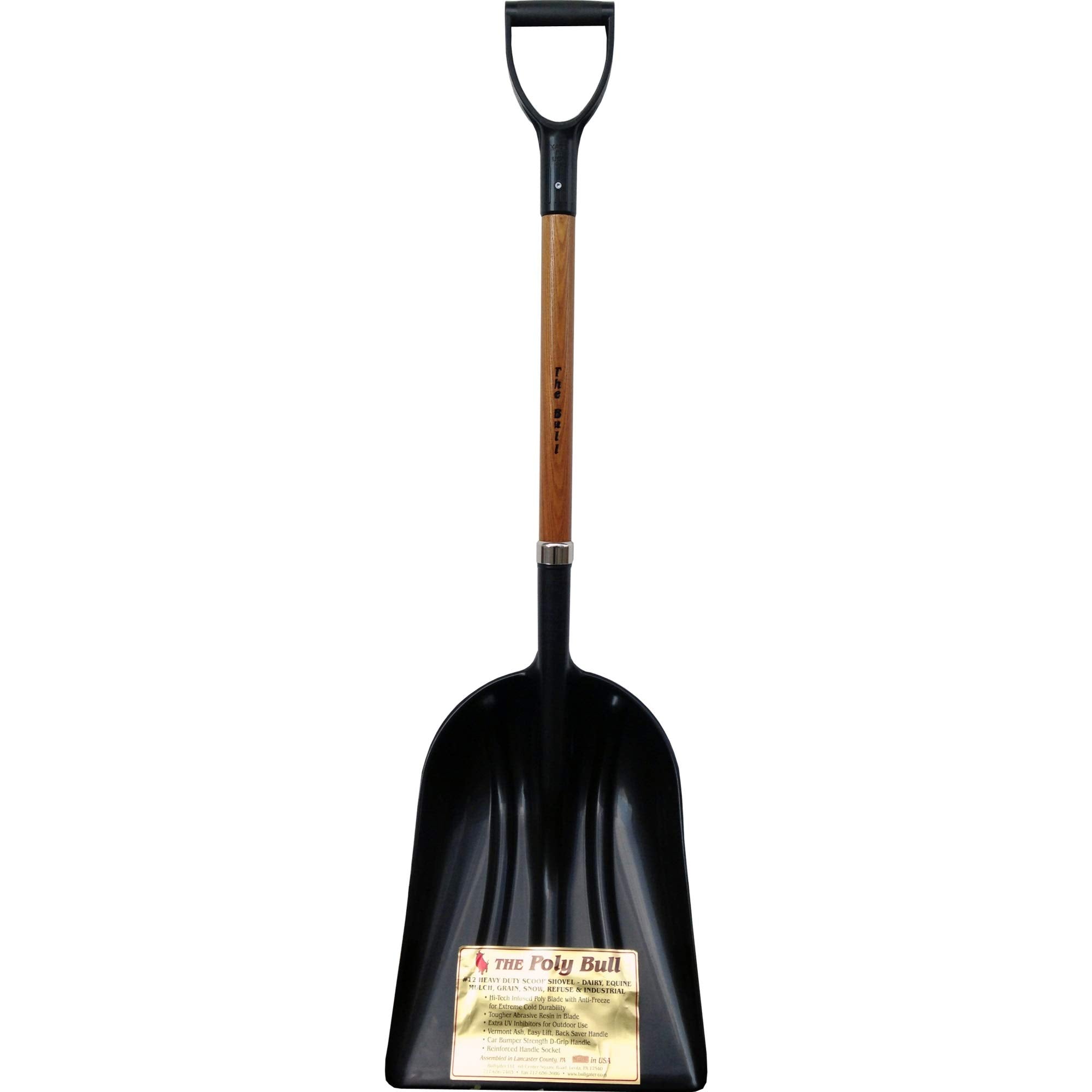 Poly Bull Scoop 30IN Black
