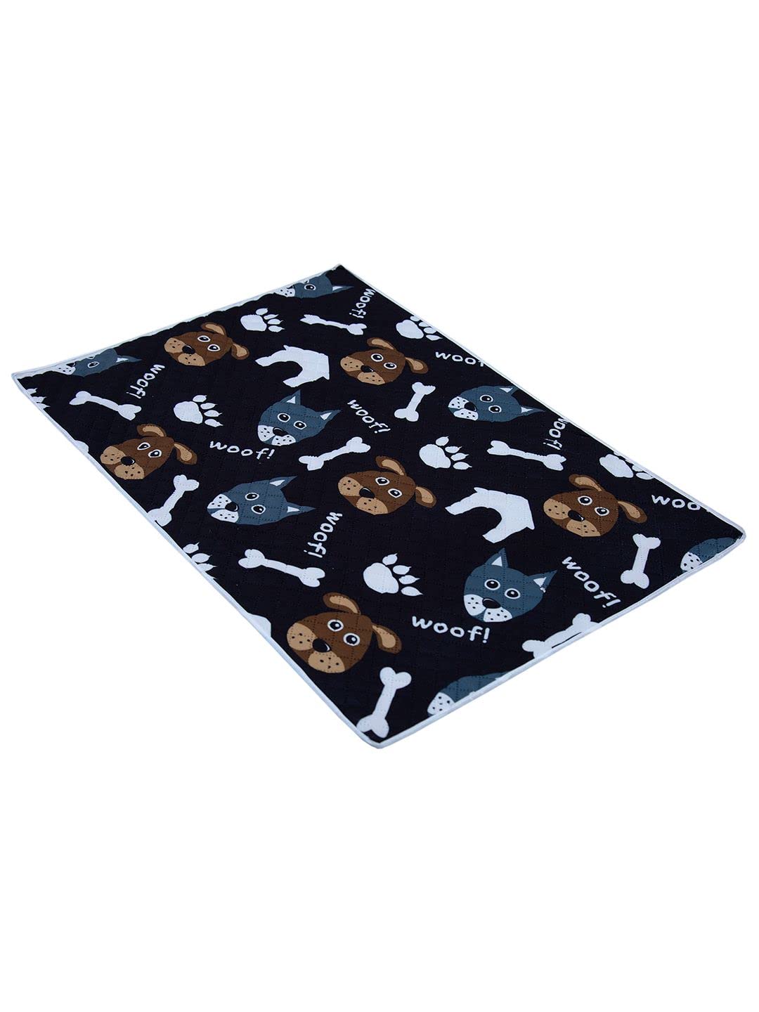 Aazeem Soft Light Weight Mat For Dogs,Cats & Pets, (SizeM),Black