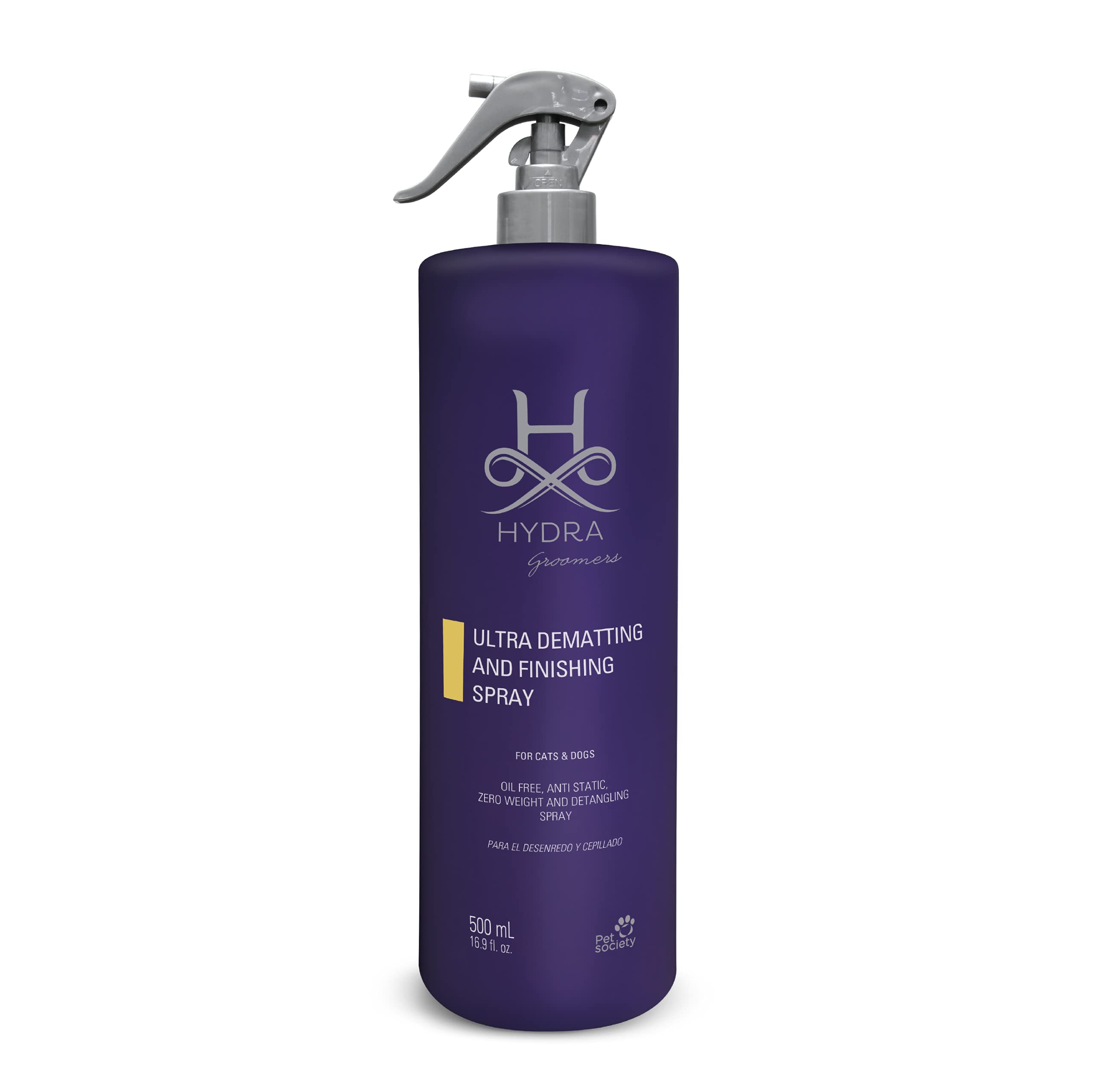 Hydra Professional Ultra Dematting And Finishing Spray For Dogs And Cats, Suitable For Pets With Long Hair