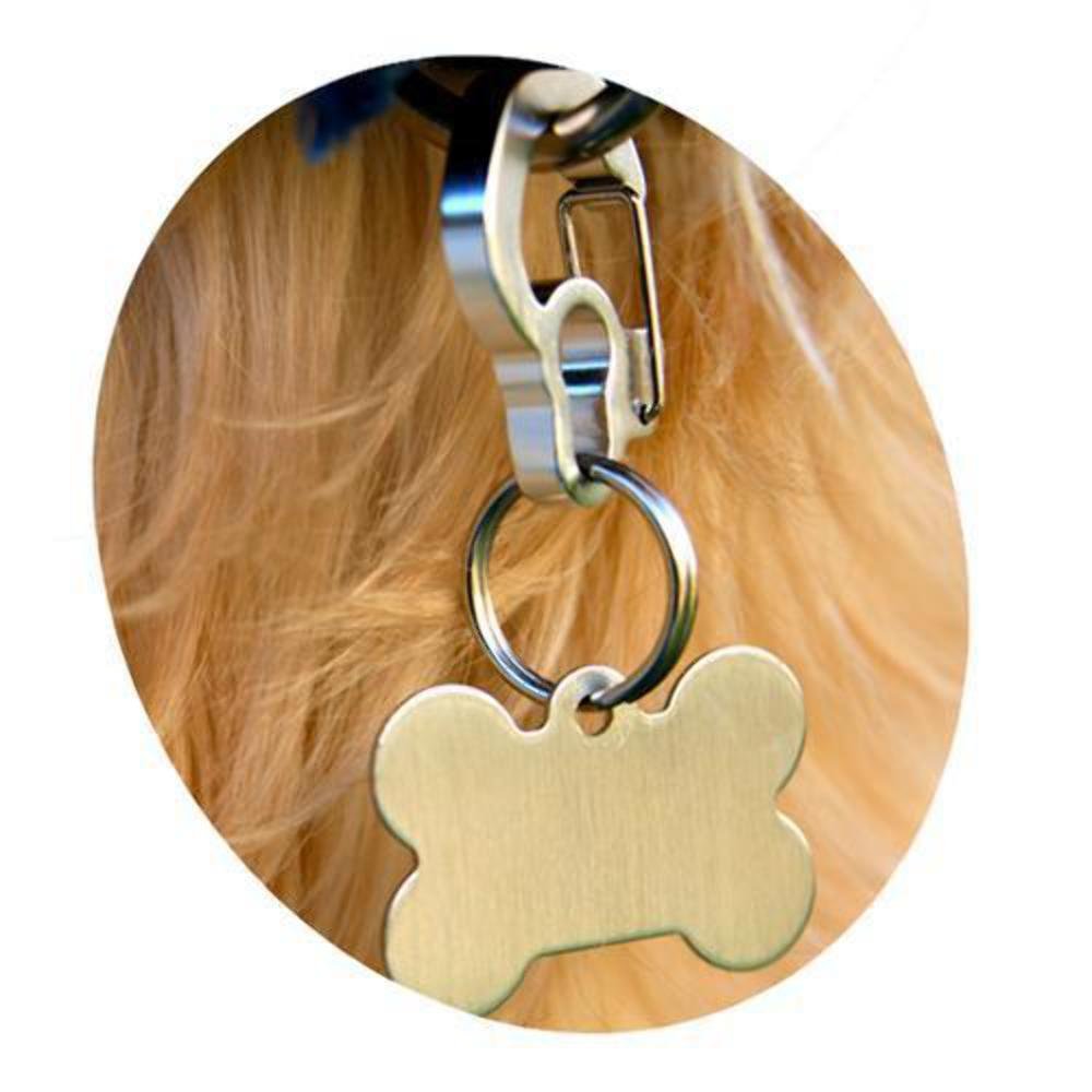 Rubit Medium Curve Aluminum Dog Tag Clip - Silver