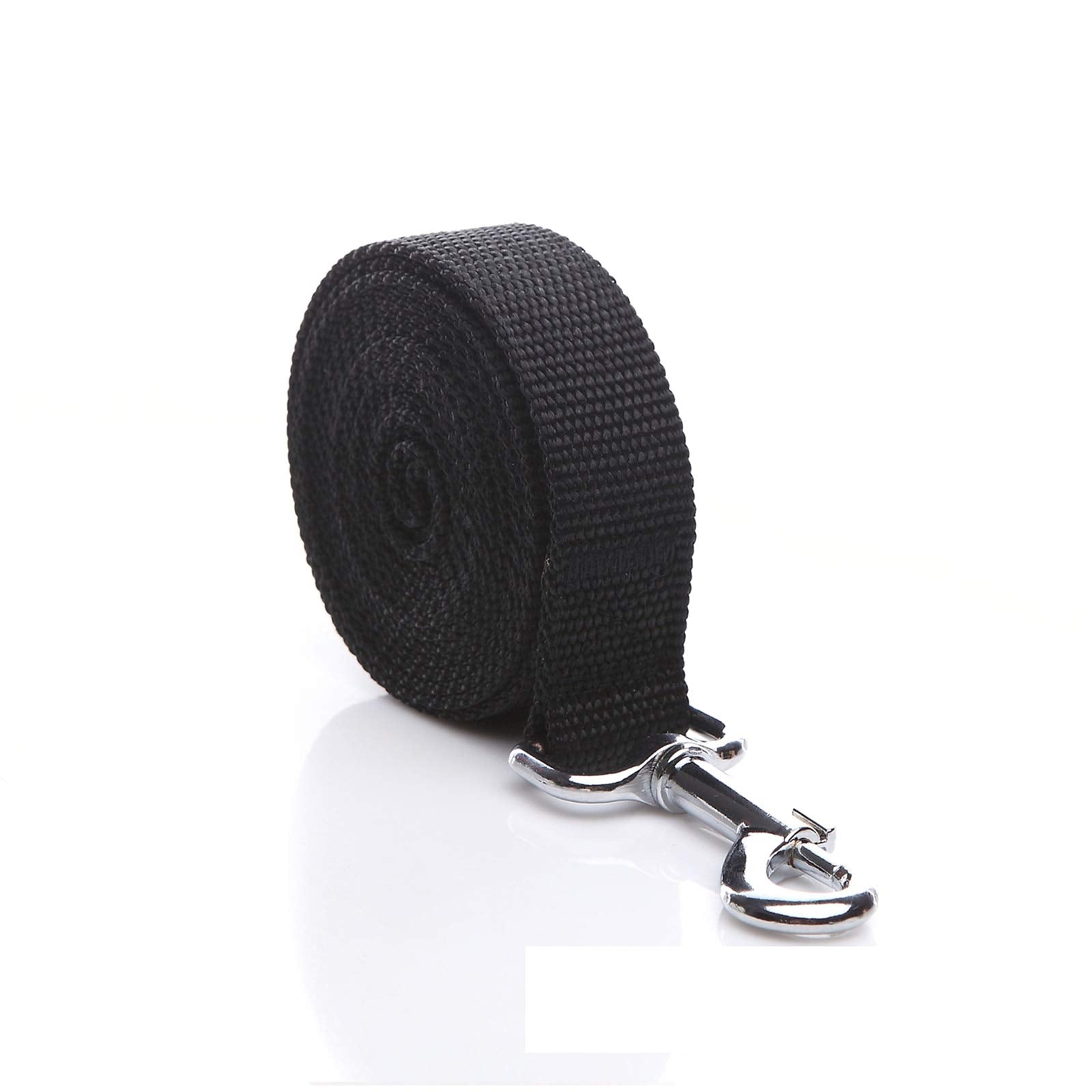 Nylon Dog Leash 12 Feet Long, Walking Training Dog Leashes For Medium Large Dogs(1'' X 12 Ft, Black)