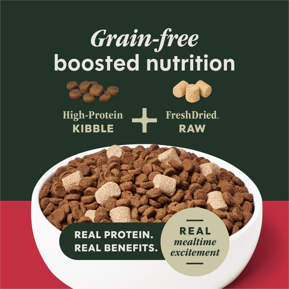 Instinct Raw Boost Small Breed, Natural Dry Dog Food with Freeze Dried Pieces, High Protein, Grain Free Recipe - Real Beef, 3.5