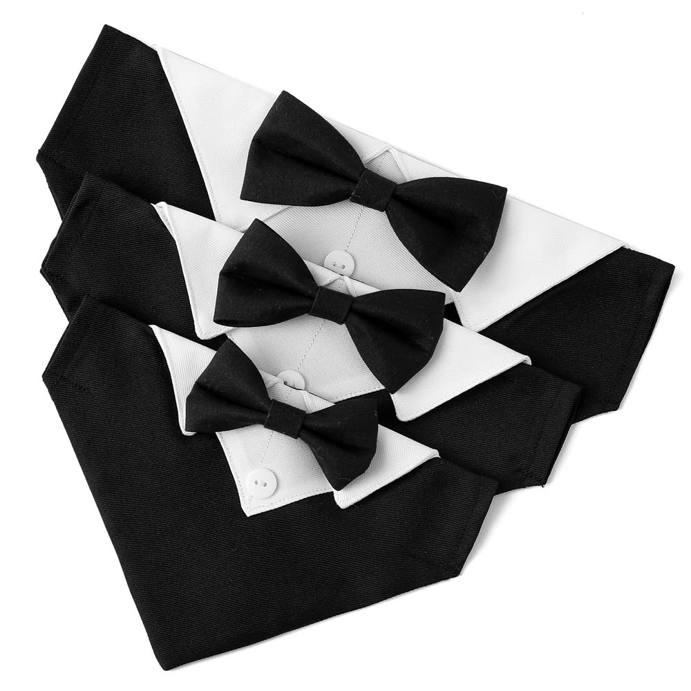 Bnibol Dog Tuxedo Collar For Wedding Engagement Birthday St. Patrick'S Day, Formal Bandana Collar Costume With Bow Tie And Adjus