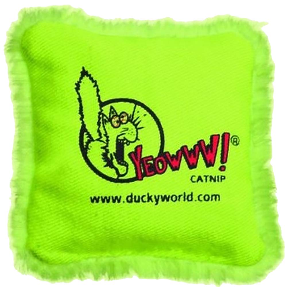 Yeowww Pillow Refills Catnip Toy, Green