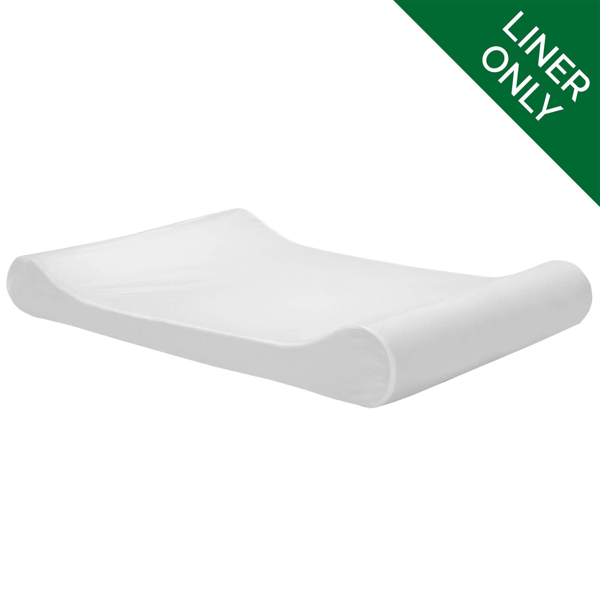 Furhaven Dog Bed Liner Water-Resistant Contour Luxe Lounger Foam Mattress Protector Cover - White, Jumbo (X-Large)