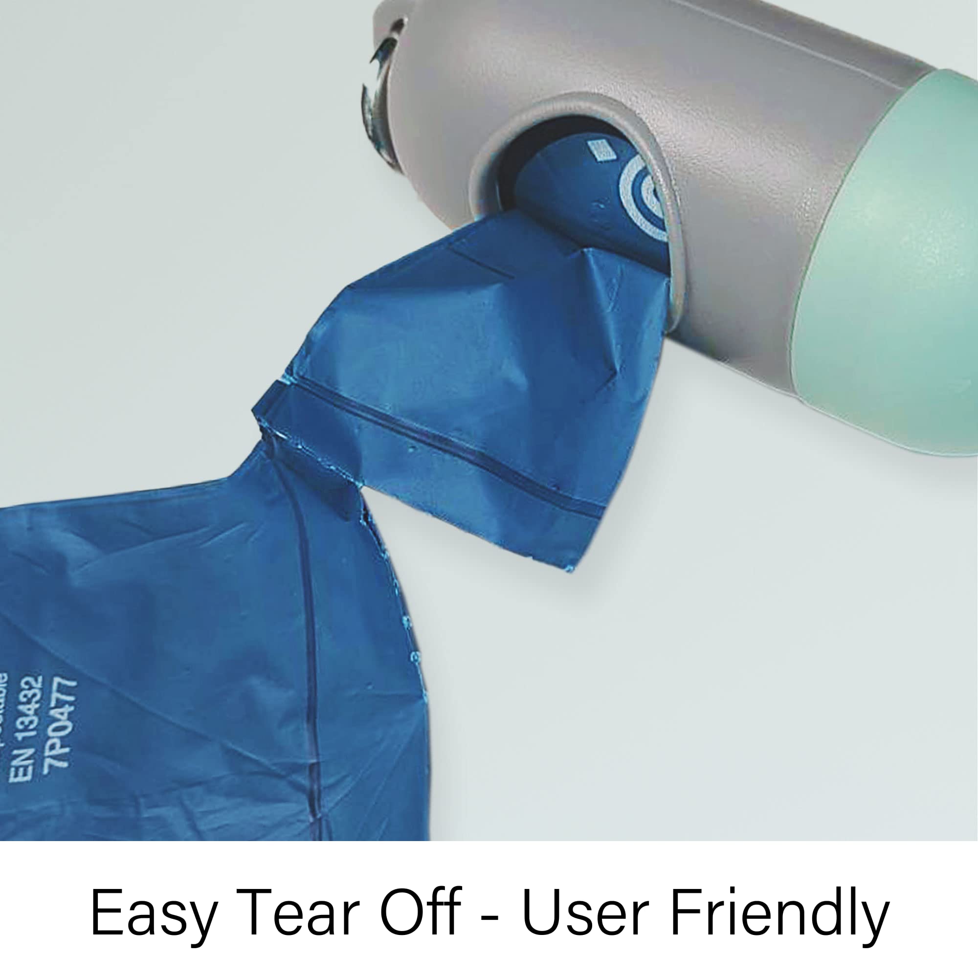 Heart of Tafiti Dog Poop Bags - Certified Compostable, Extra Thick & Leak Proof, 252 Count, Blue, Model HT-dogwastebags-HB25R250