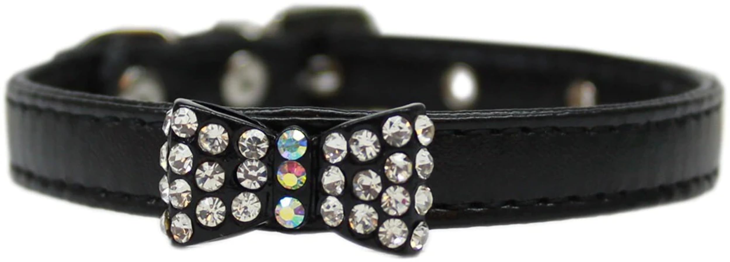 Dog, Puppy & Pet Fashion Collar, Bow-Dacious Crystal Red 10