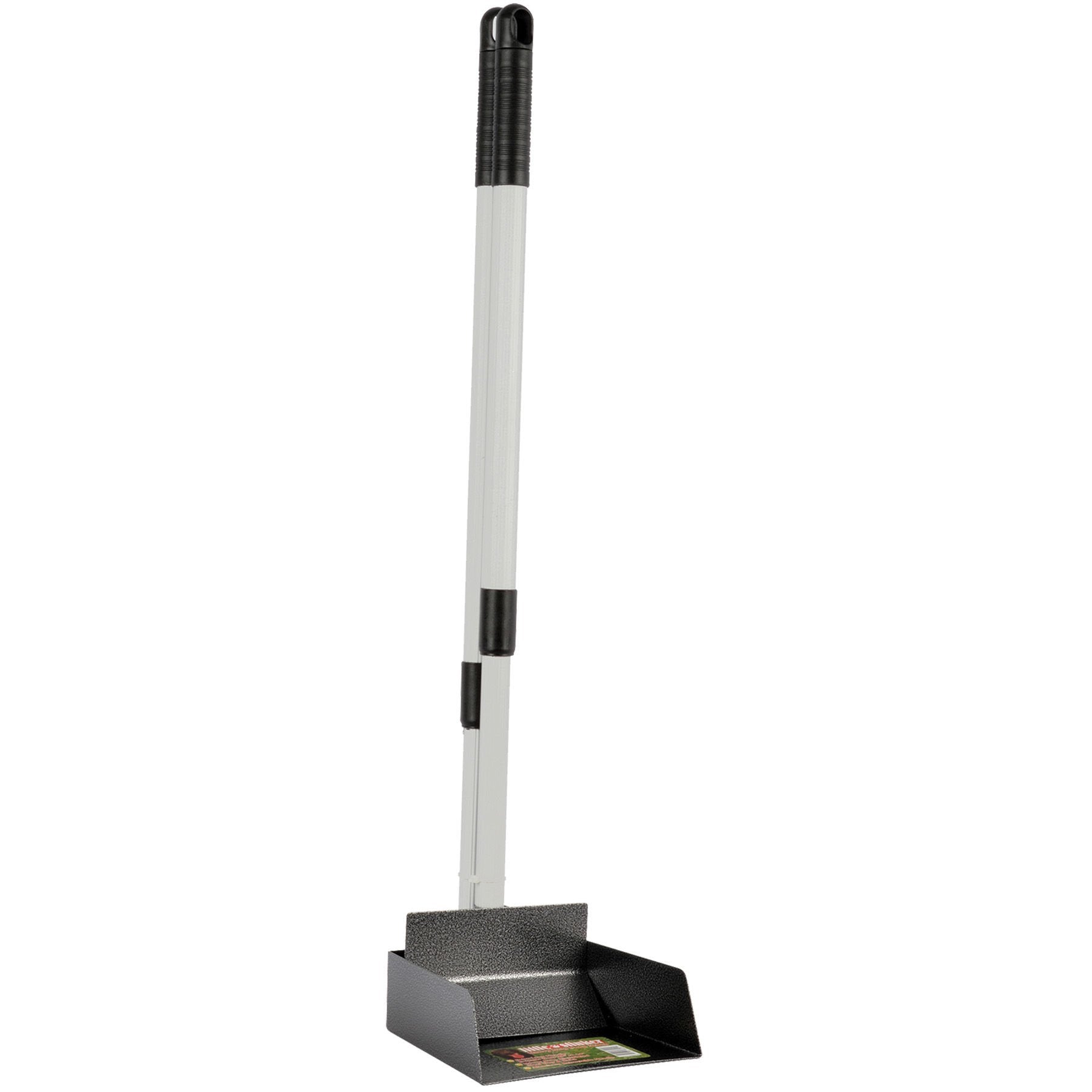 Precision Pet Little Stinker Heavy Duty Pooper Scoop, Extendable Handle, Small, Silver/Black, Model PN66200-KW