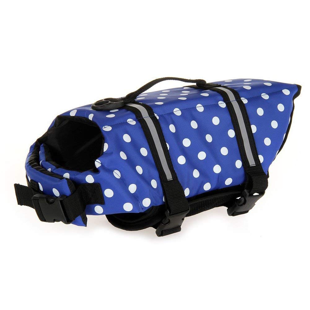 Tesoon Dog Life Jacket Dog Vest Pet Reflective Life Preserver Size Xxs
