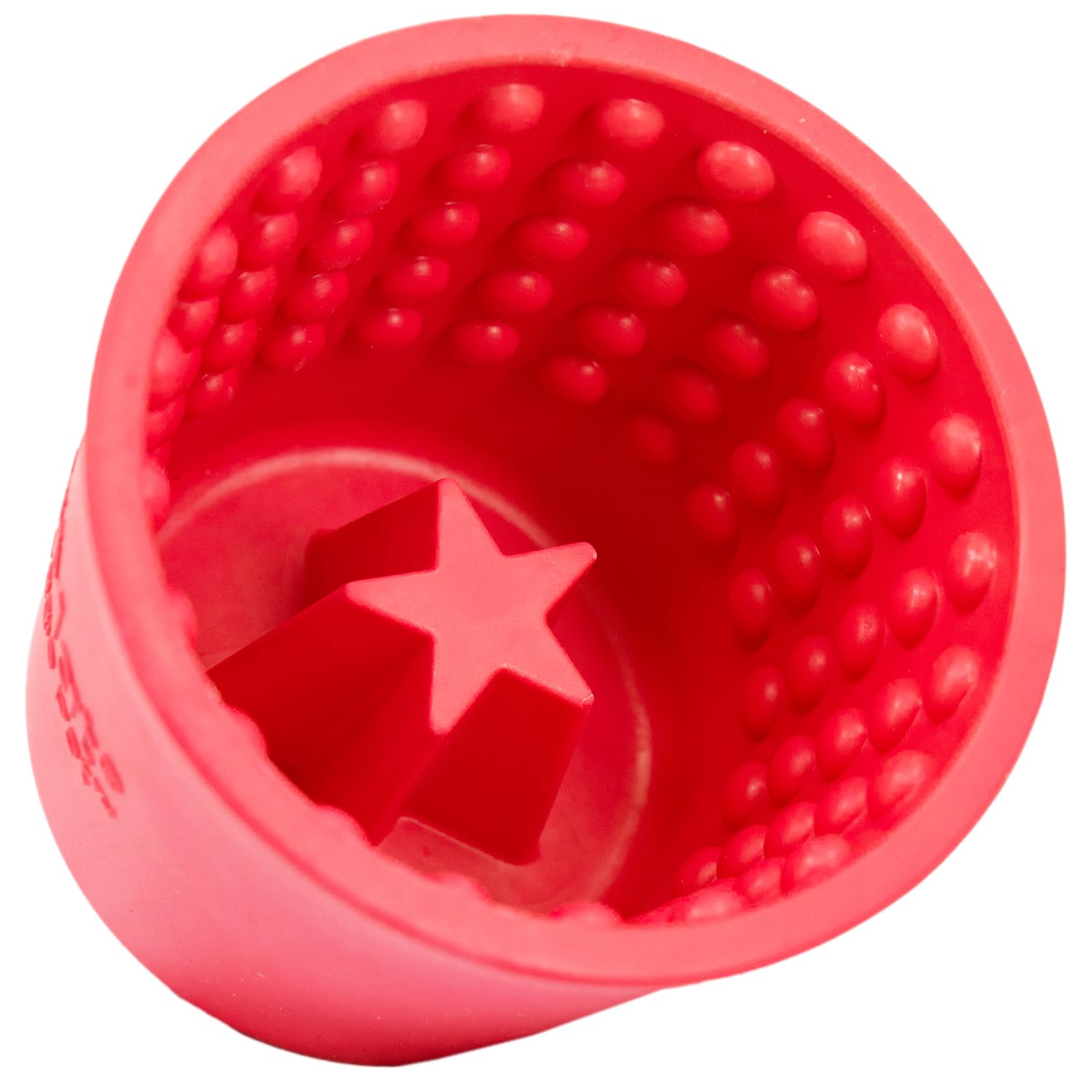 LICKIMAT Yoggie Pot - Distraction, Fun and Enrichment. Long Lasting Rubber Licking Treat Dispenser for All Dog Sizes and Slow Fe
