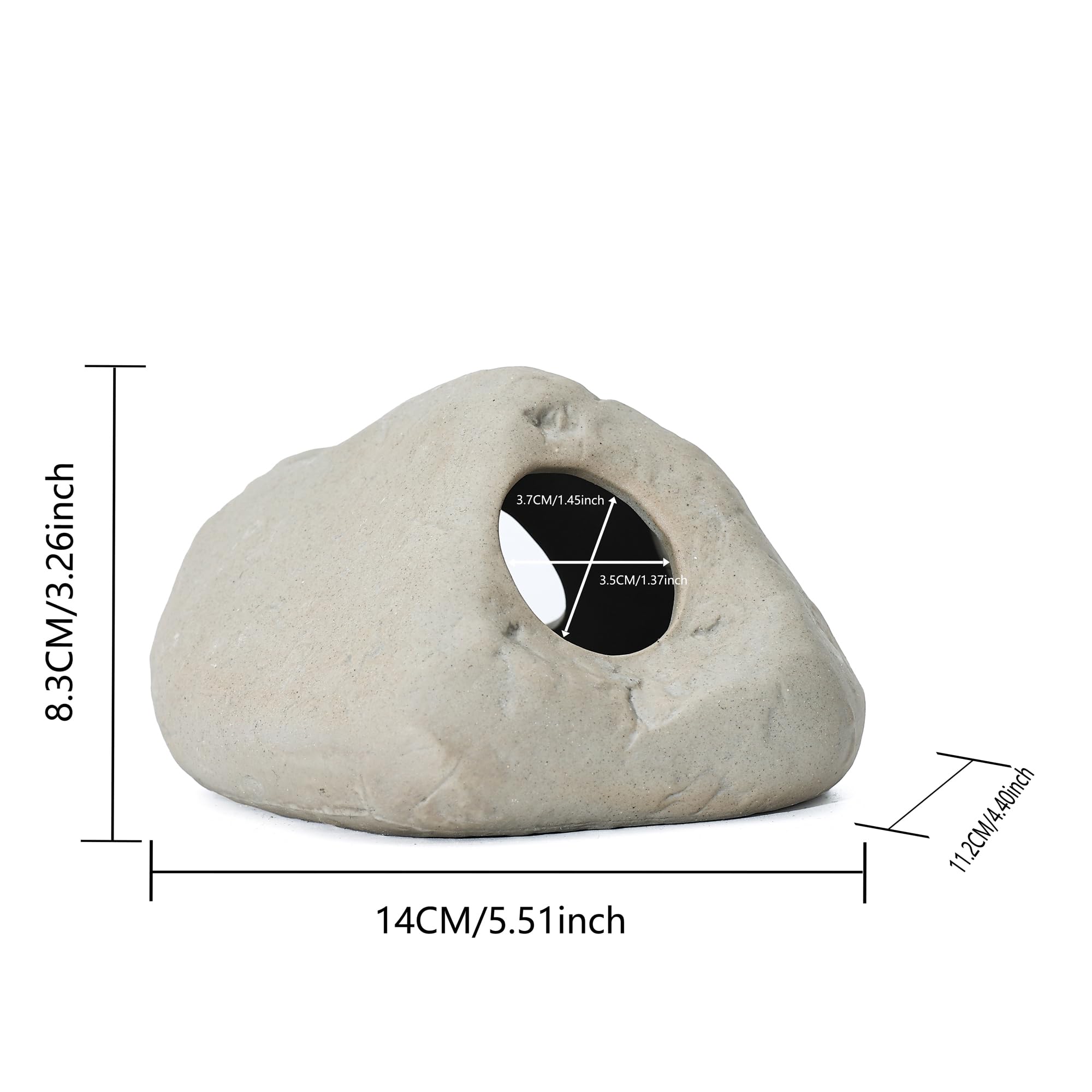 Alegi Aquarium Rock Cave Decor For Shrimp Cichlid Hiding Breeding (Set 8)