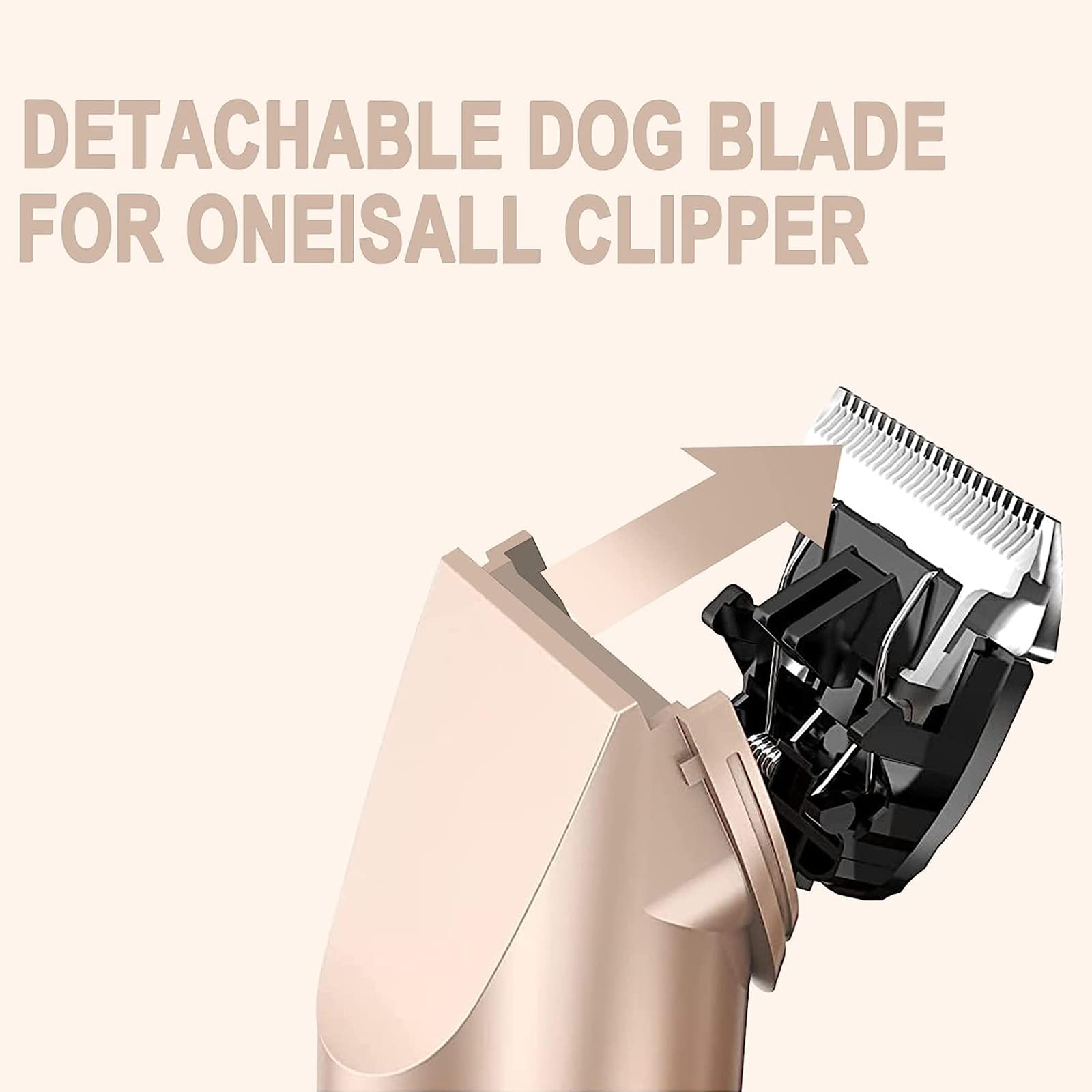 DODAER Dog Clippers Replacement Blade Set - Low Noise, Cut Length 0.5MM/3MM/6MM, 3 Count