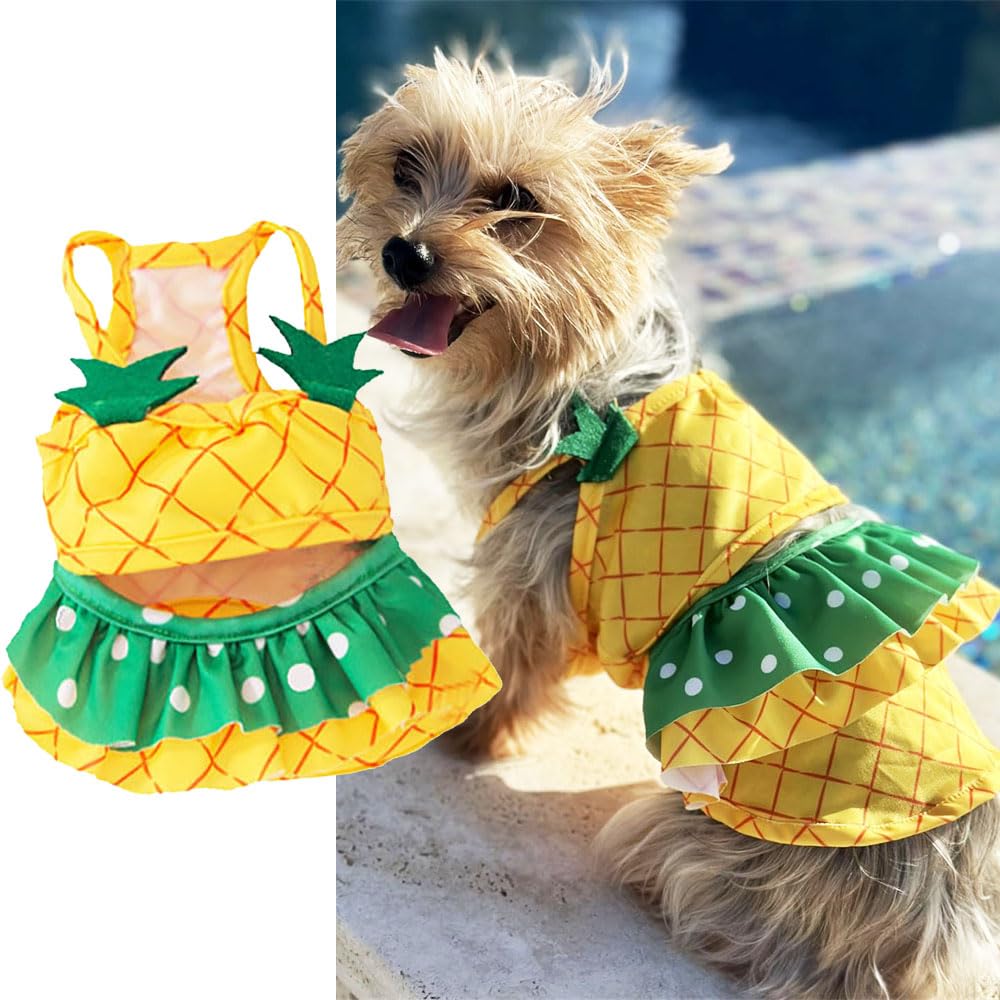 Funny Dog Swimwear Bikini Summer Dog Clothes Beach Swimsuit Puppy Bathing Suit Puppy Vest Cooling Shirts Pet Shirt For Small Dog