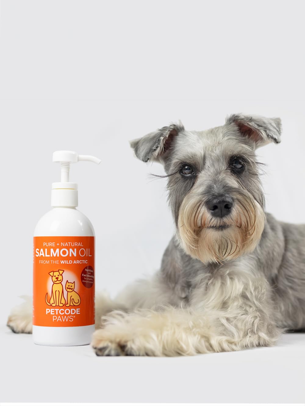 PETCODE PAWS Salmon Oil for Dogs & Cats - 100% Pure & Natural, 32 OZ, Model 12