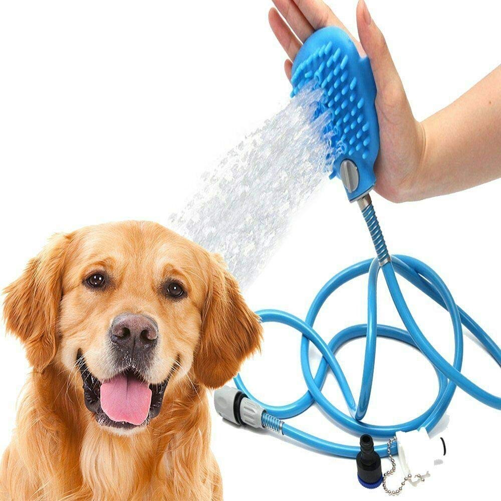 Pashandoz Comfortable Pet Bathing Tool For Massager Shower Cleaning Washing Sprayers Dog Brush 3 In 1 MultiFunctional Handheld 