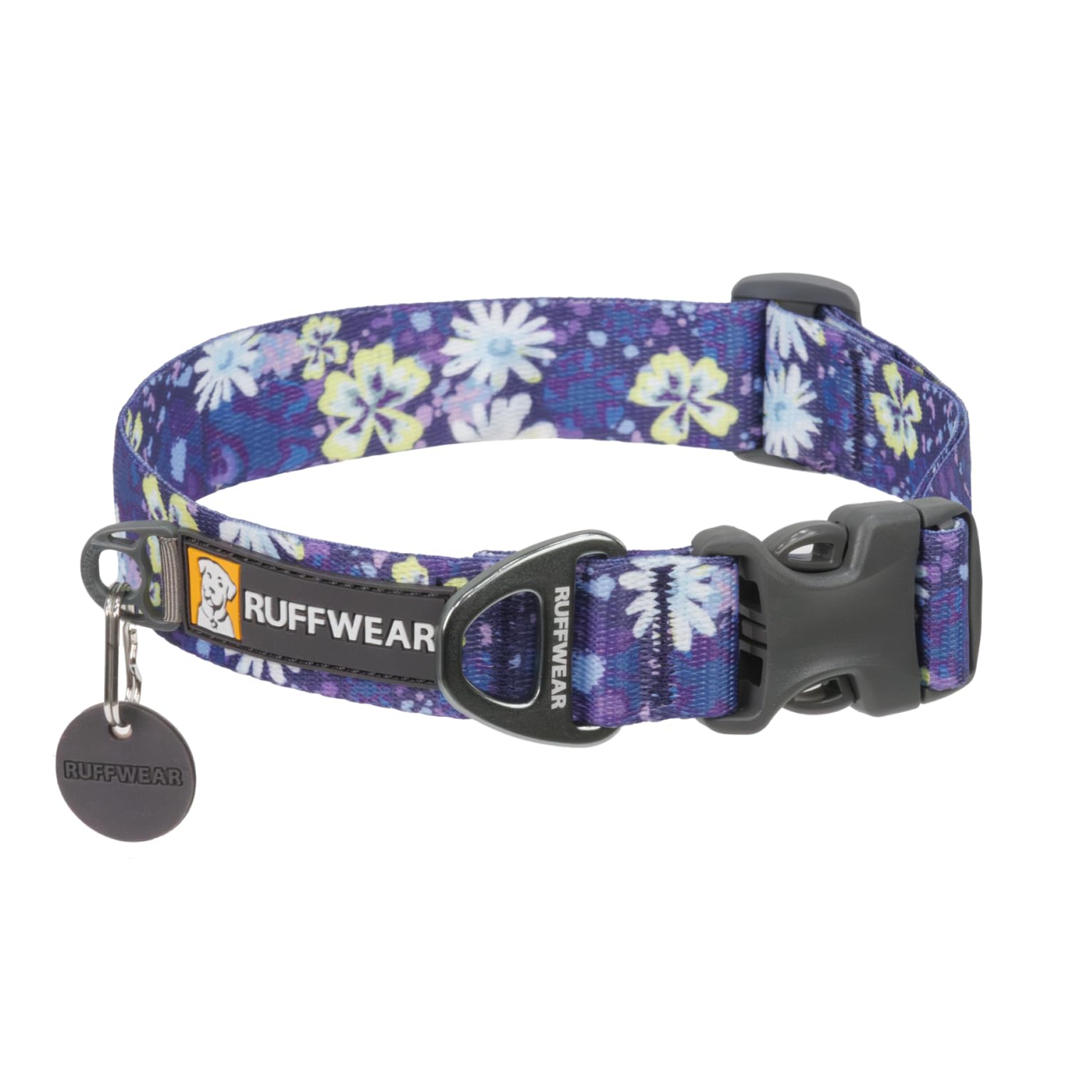 Ruffwear, Front Range Dog Collar, Durable And Comfortable Collar For Everyday Use, Wildflower, 11''-14''