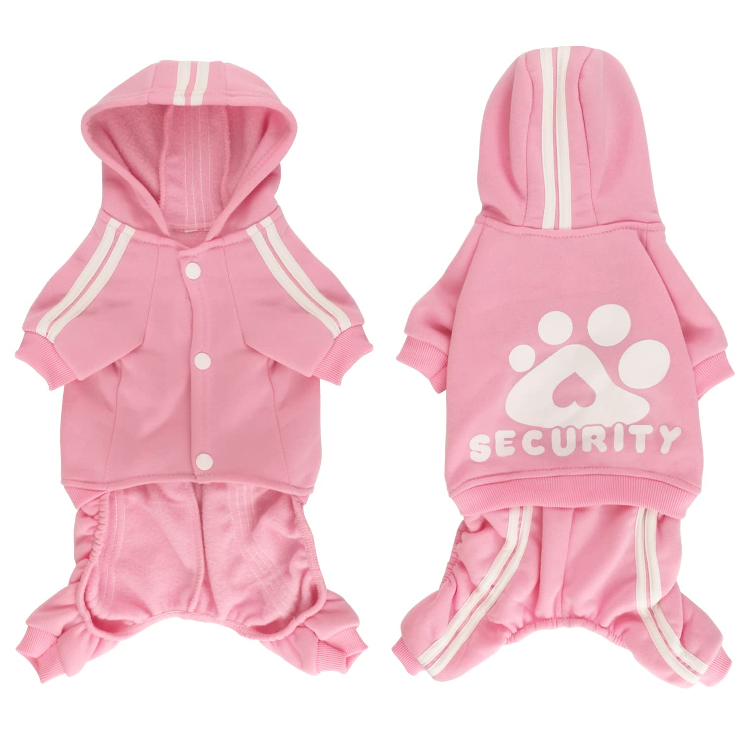 Otunrues Dog Hoodie, Dog Clothes 4 Legs Sweatshirt Security Hoodies Jumpsuit Soft & Warm Sweater Outfit Pullover Dog Winter Coat