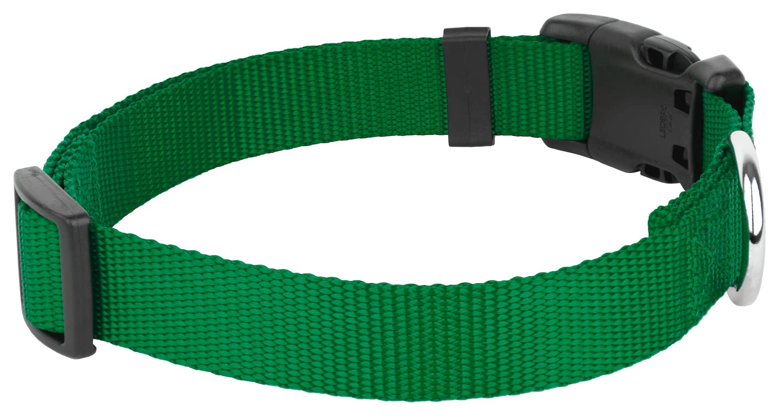 Country Brook Petz - 30+ Vibrant Colors - American Made Deluxe Nylon Dog Collar With Buckle (Extra Large, 1 Inch, Christmas Green)