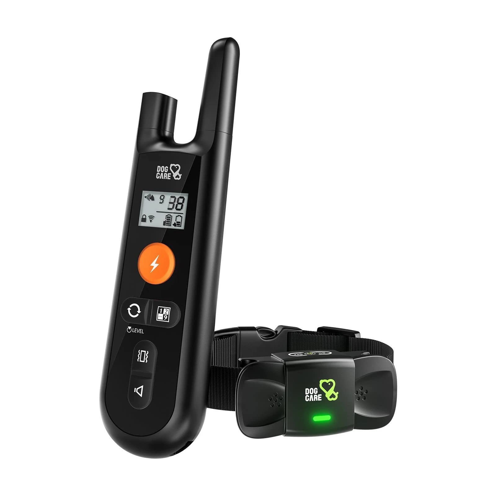 Dog Training Collar - Rechargeable Dog Shock Collar with Beep, Vibration and Shock Training Modes, Rainproof, Long Remote Range,