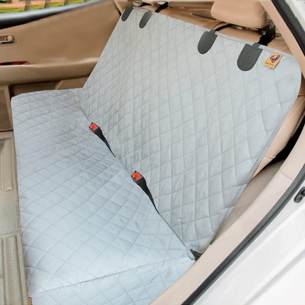 Bark Lover Dog Back Seat Cover Protector, Waterproof Dog Car Seat Covers, Heavy-Duty & Nonslip Backseat Protection For Dogs And Kids, Compatible Pet Car Seat Cover For Cars, Trucks & Suvs