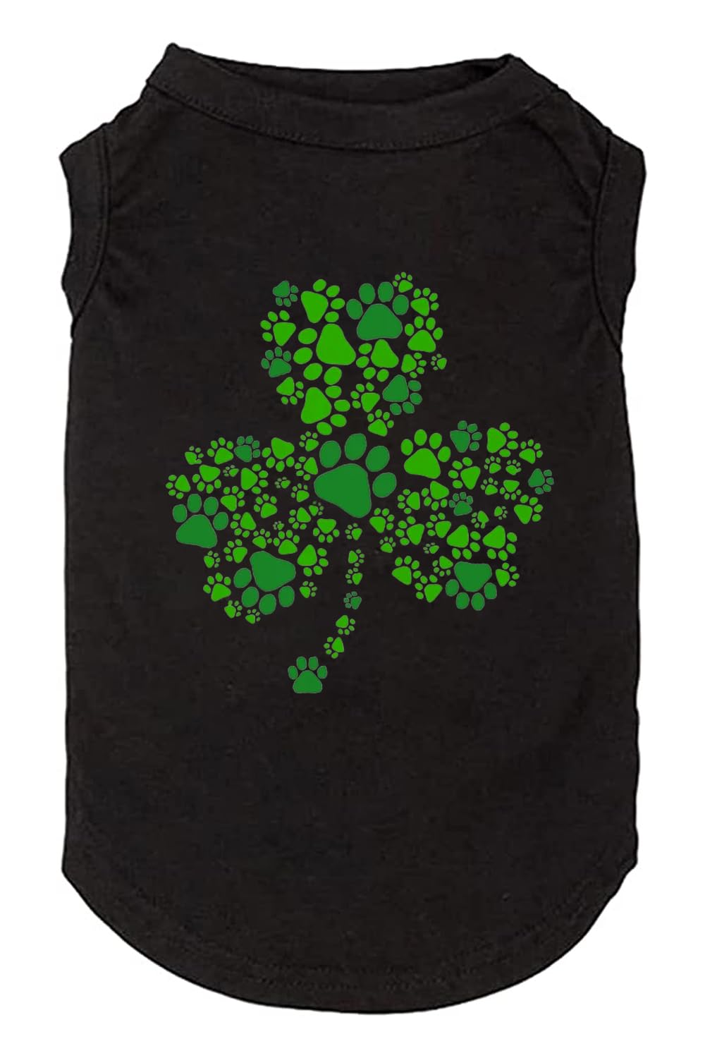 Dog Apparel Lucky Boy Letter Print Clover Shirts For Small Large Dog Vest Puppy Gift St Patrick'S Day Costume(Medium,Black02)