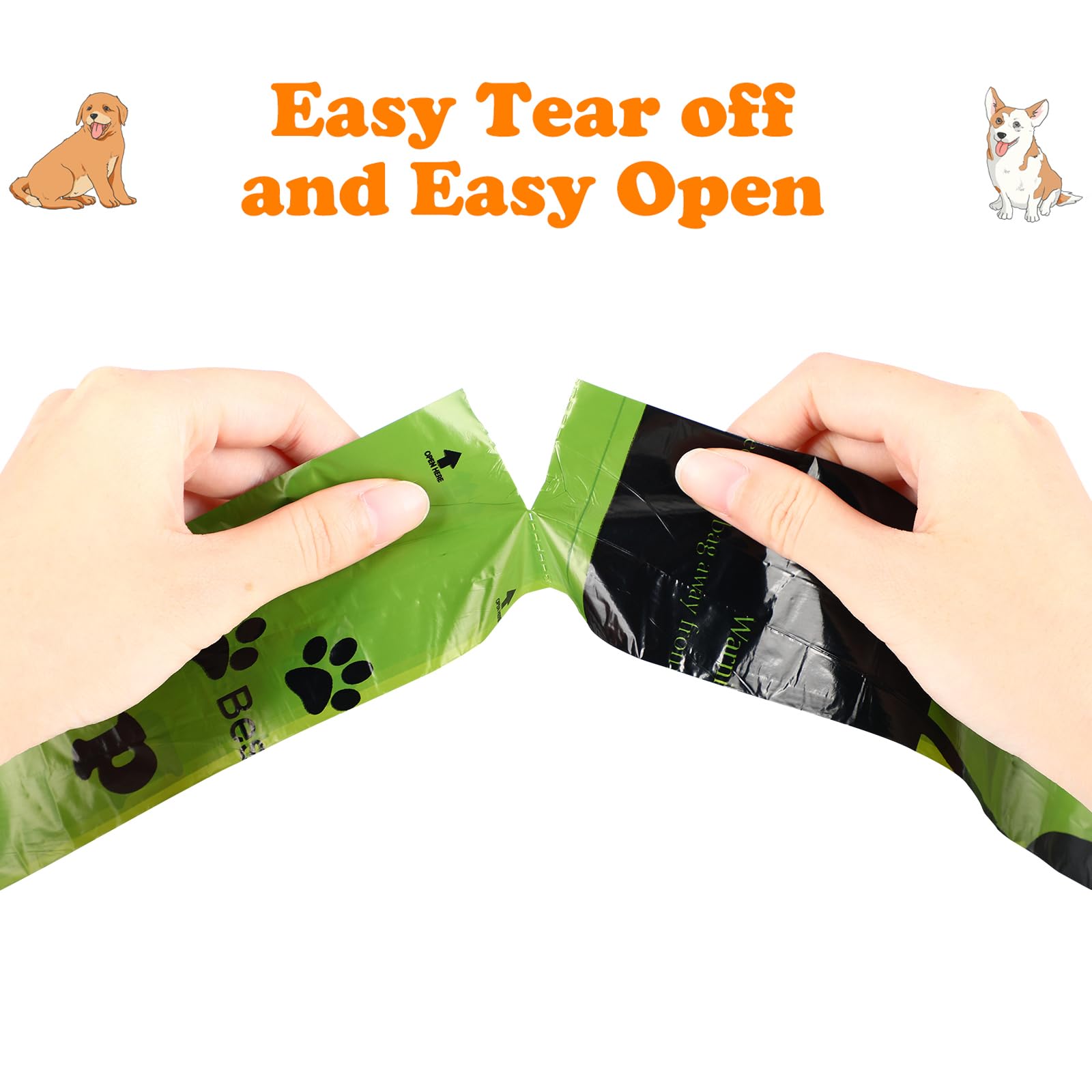 Dog Poop Bags Rolls: Large and Leak Proof Poop Bag with Dispenser for Dogs, 27 Rolls 540 Counts Poop Bags - Scented