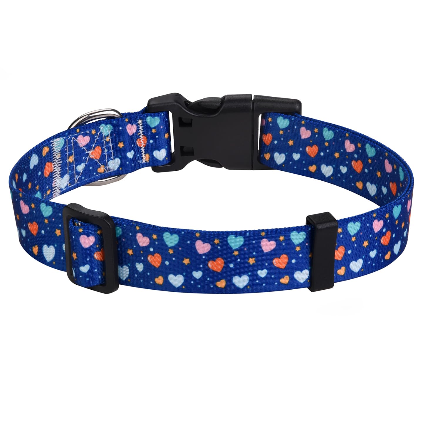 Hqyddmi Dog Collar For Small Dogs, Soft Comfy Pet Collar For Small Medium Large Dogs, Geometry Pattern For Boy Girl Puppy Dogs(L