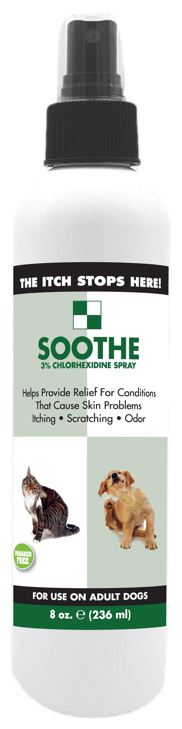 Soothe Hot Spot Pet Spray for Dogs & Cats 8 oz. | Helps Relieve Inflammation, Itchy Skin, Hot Spots & Skin Irritations | Made in
