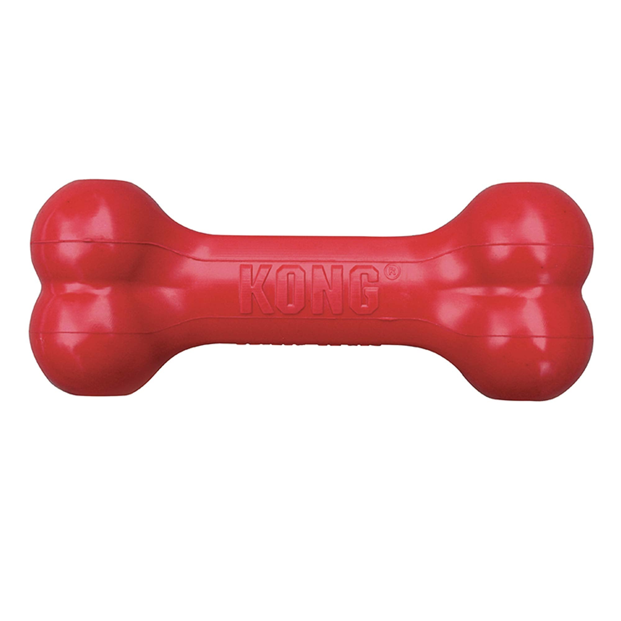 Kong Goodie Bone - Classic Durable Natural Rubber Dog Bone, Supports Mental Engagement - Treat Dispensing - Red - For Small Dogs