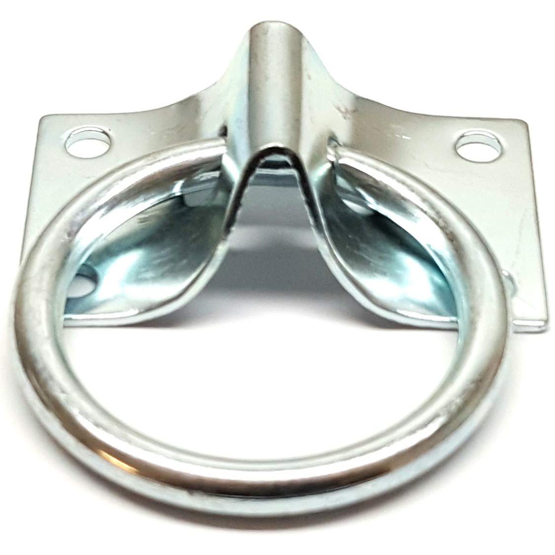 Hill Leather Company Barn And Stable Cross Tie Plate With 2'' Cross Tie Ring - Equestrian And Livestock Tie Off