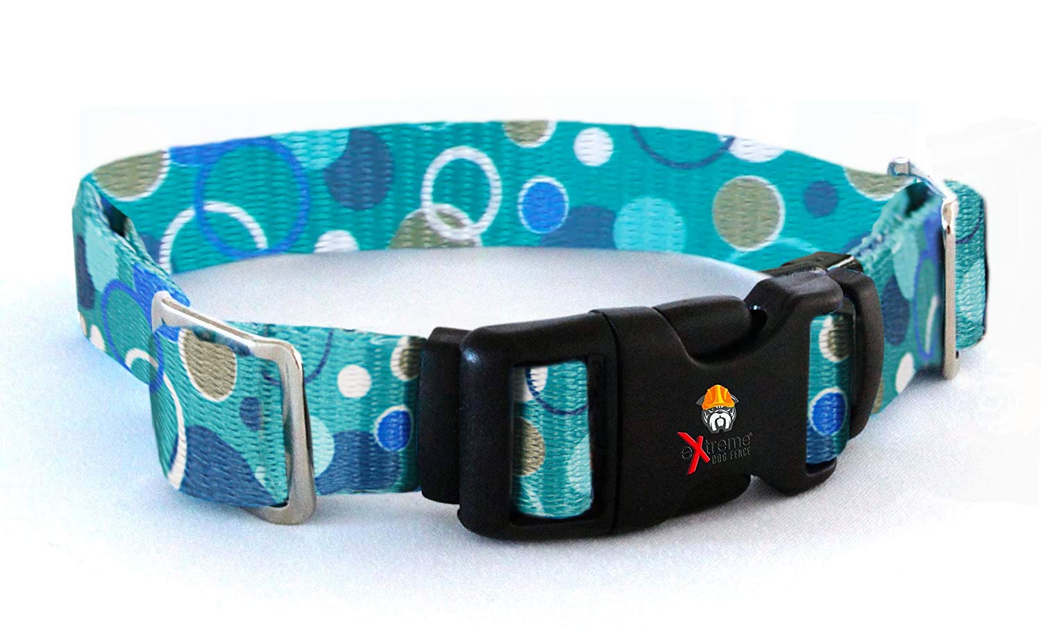 Electric Dog Fence Replacement Dog Collar Strap | Large 18' - 27' | Blue Bubble | Compatible With Other Brands Of Fence Collar