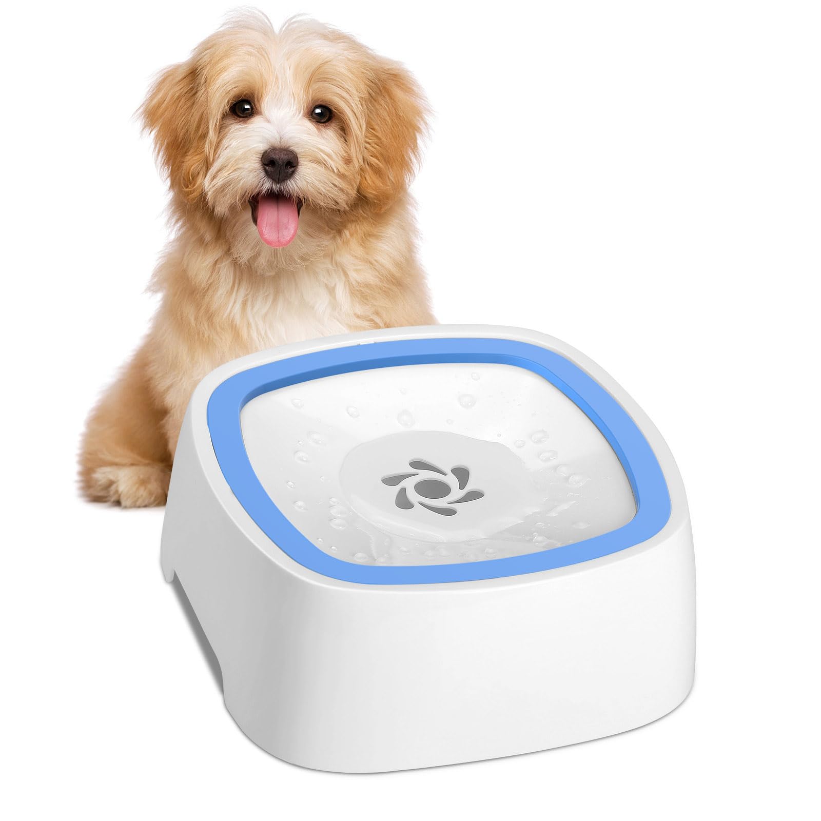 Weinidasi Dog Water Bowl, 1.5L Dog Bowl, Cat Water Bowl Leak Proof, Anti Splash Dog Water Bowl, No Spill Water Bowl For Dogs, Tr
