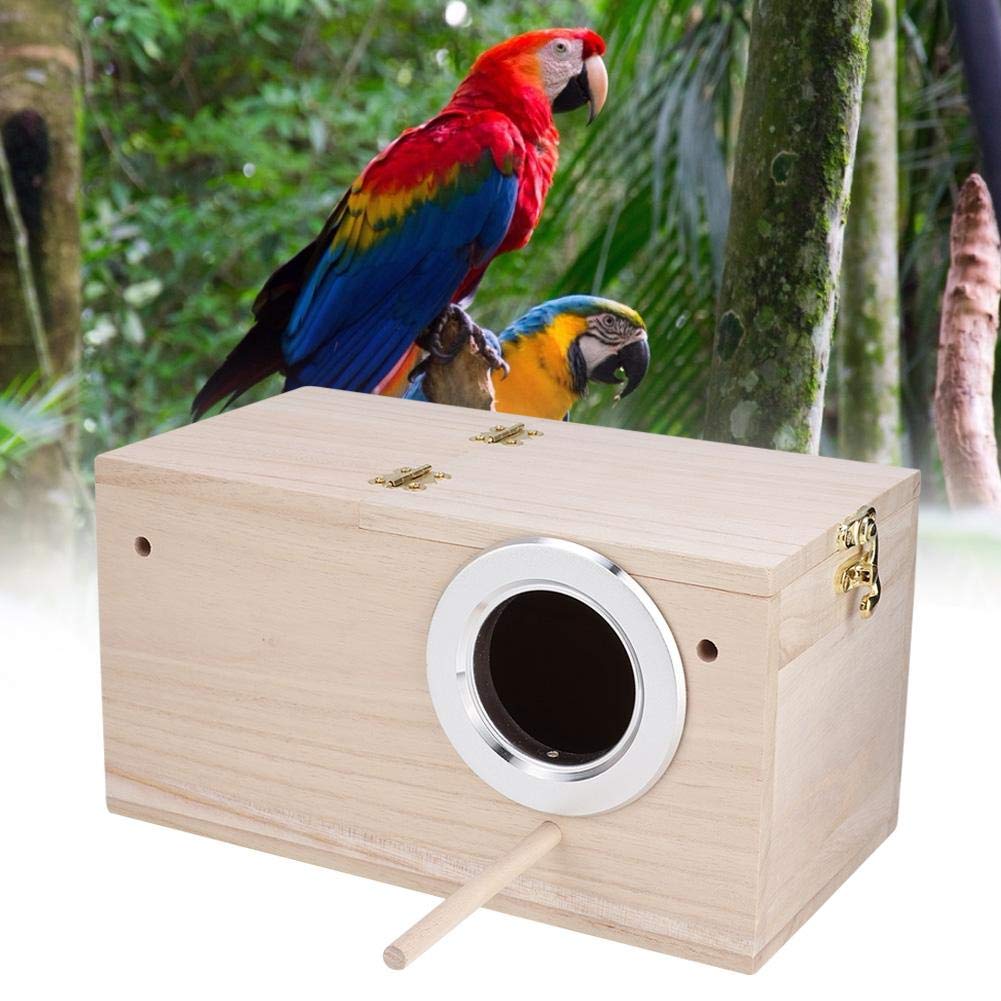 Bird Breeding House With Stand Bird Aviary Cage Box, Bird Breeding Box, Bird House For Budgerigars For Parrot(Left Opening)