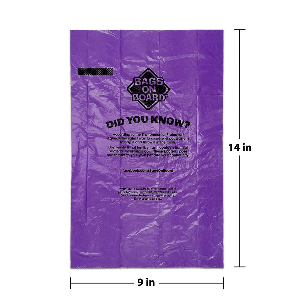 Bags On Board Colored Pick-Up Bags 140Ct Rainbow