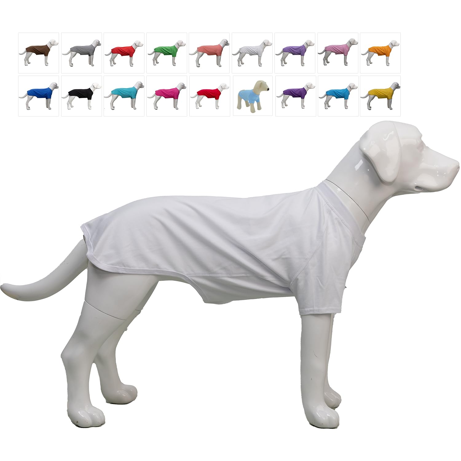 Lovelonglong 2019 Pet Clothing Dog Costumes Basic Blank T-Shirt Tee Shirts For Small Dogs White M