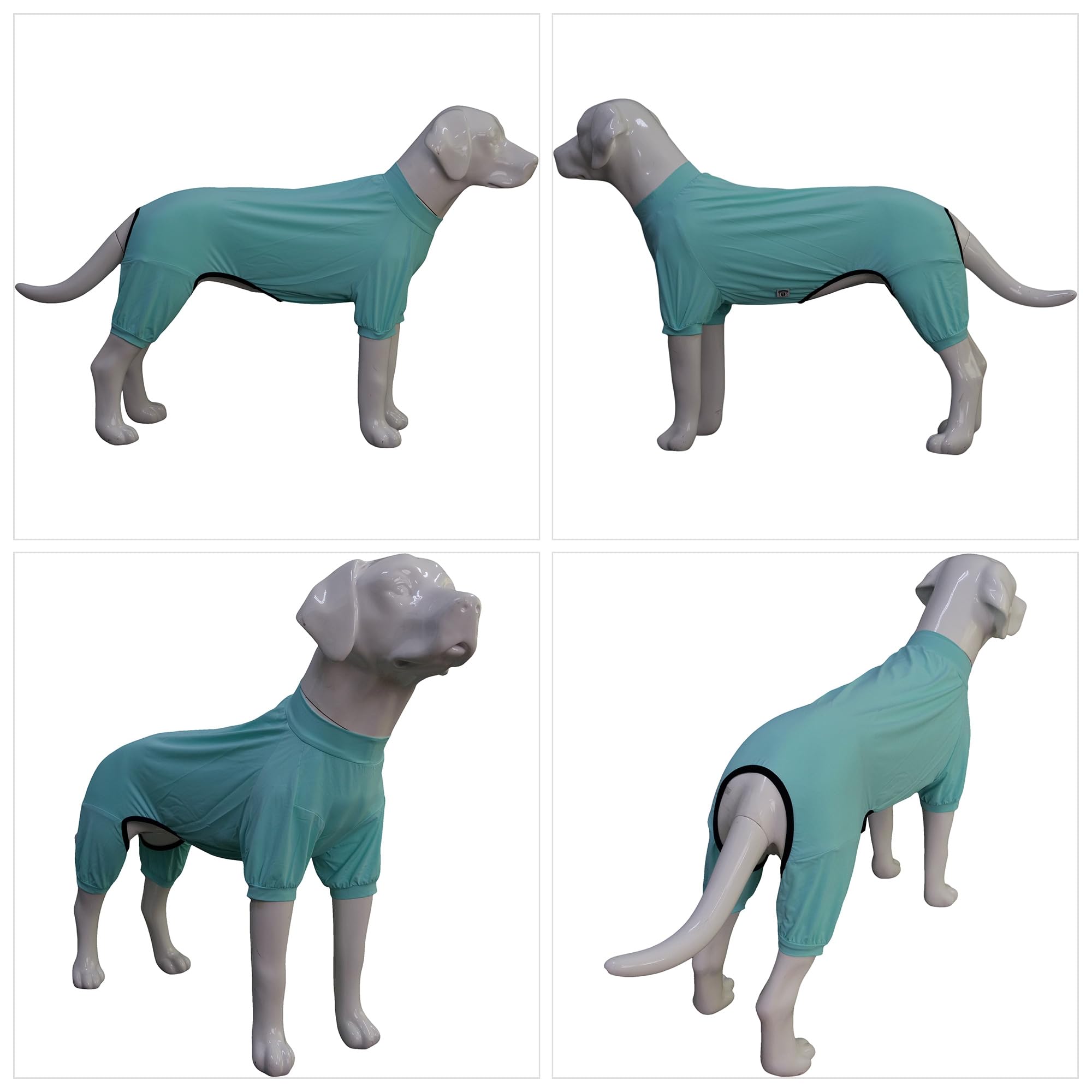 Lovelonglong Dog Jumpsuit With Uv Protection And Quick-Dry Fabric For Spring Summer Pet Pajamas Turquoise M