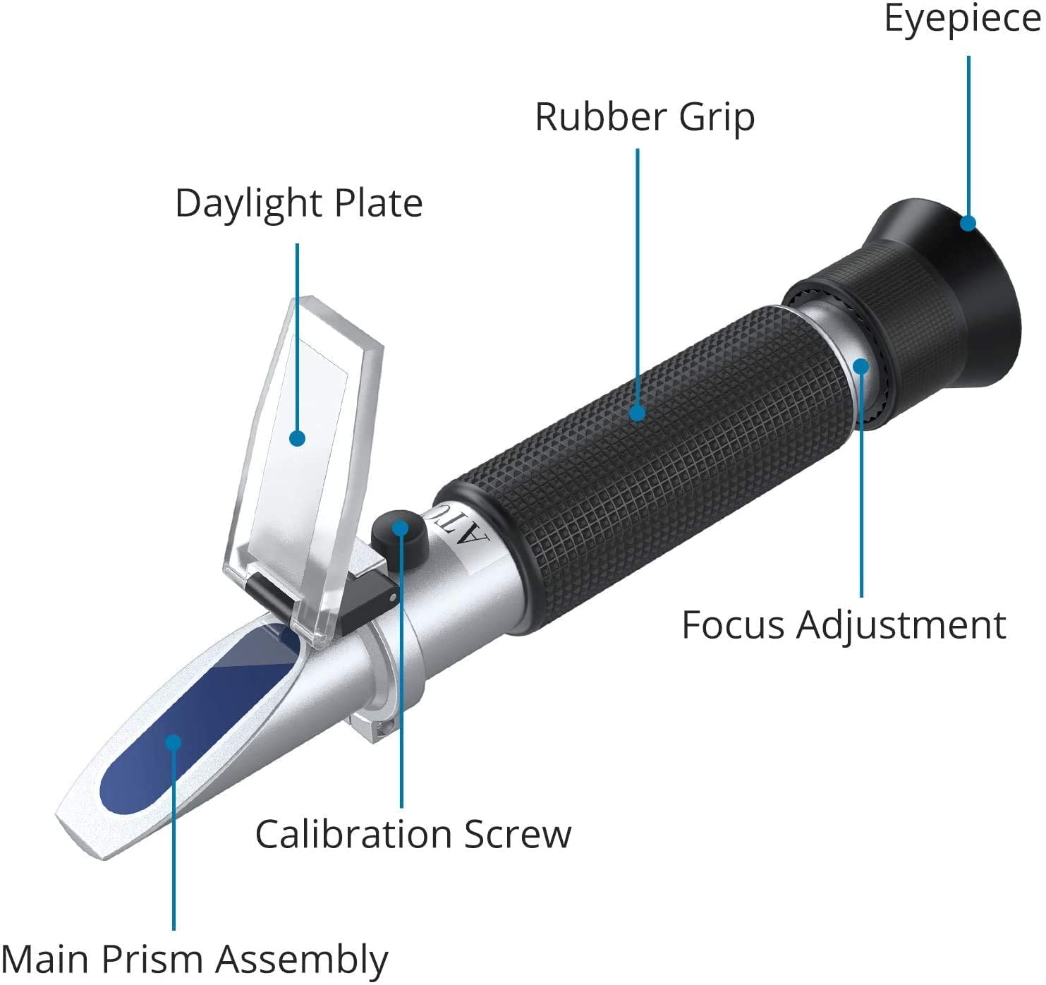 Autoutlet Salinity Refractometer Saltwater Aquarium For Seawater, Pool, Tank, Marine, Fishkeeping, 0-100Ppt & 1.000-1.070 Salini