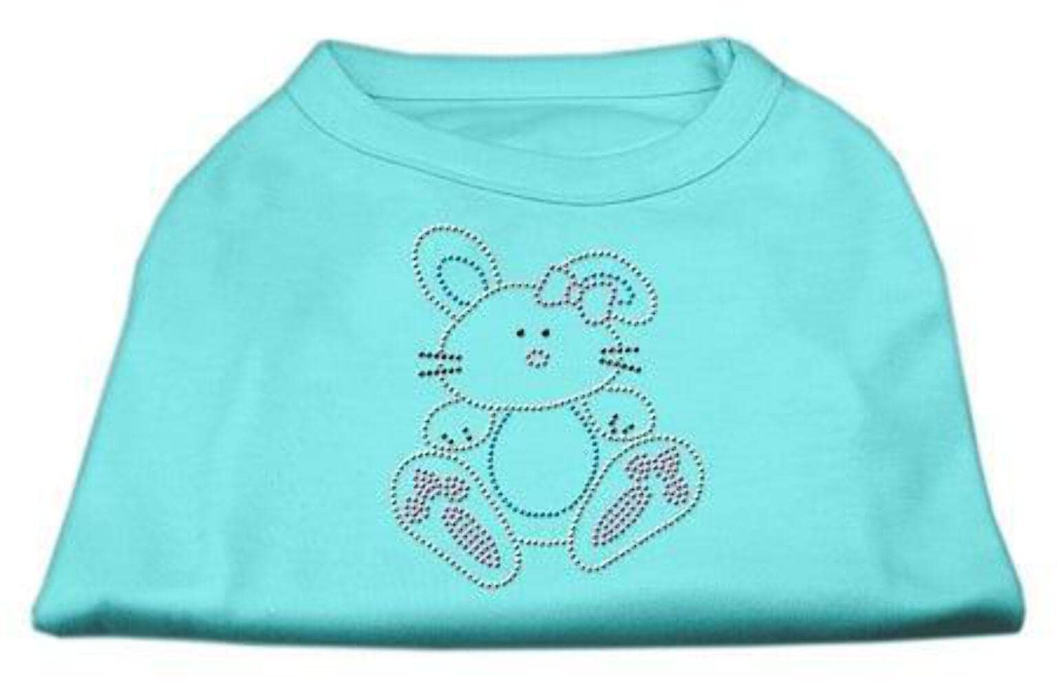 Mirage Pet Products Bunny Rhinestone Dog Shirt, X-Small, Bright Pink
