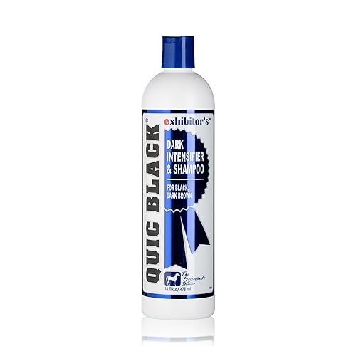Exhibitor'S Quic Black Shampoo 16 Ounce Color Enhancing For Dark Coats (321266)