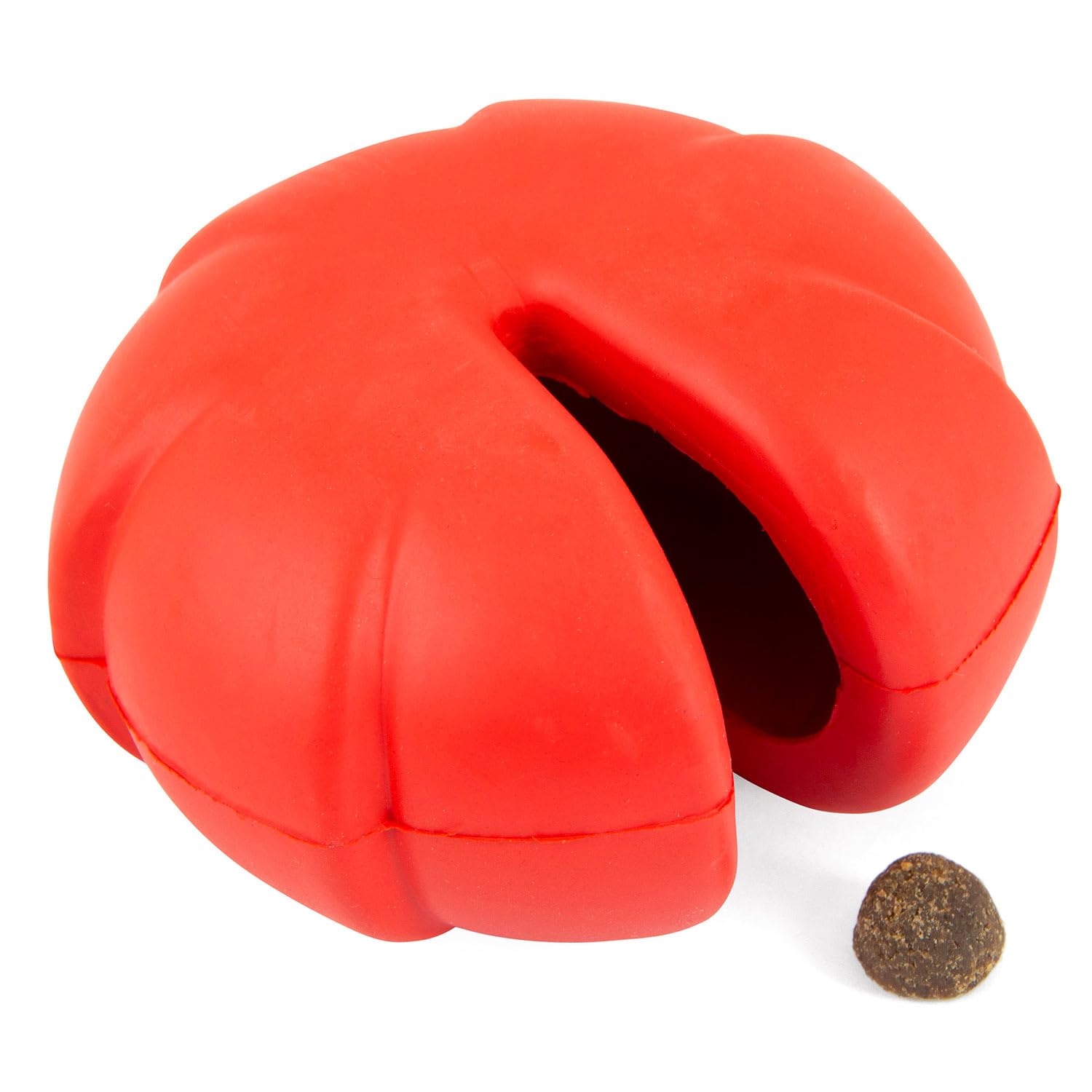 Jeffers Pet Natural Rubber Dog Chew Toy - Red Millipede, Medium - Treat Dispensing, Vanilla Scent, Durable, Non-Toxic, Dishwashe