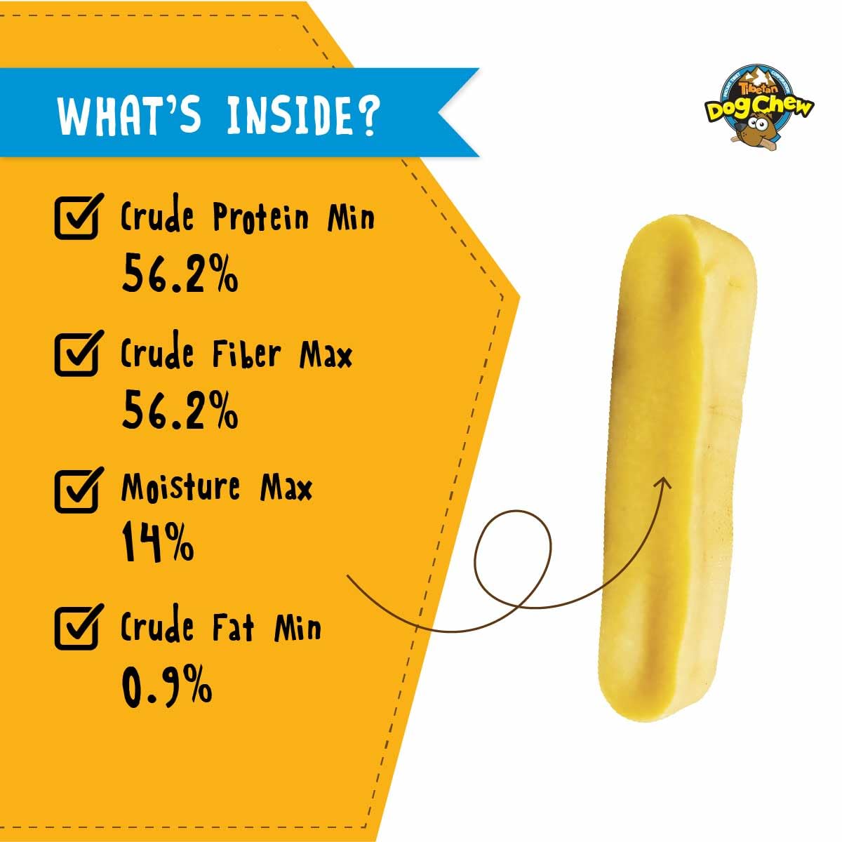 Tibetan Dog Chew Yak Cheese Sticks - Natural Handmade Treats for Extra Large Dogs, Long-Lasting and Easy to Digest with No Addit