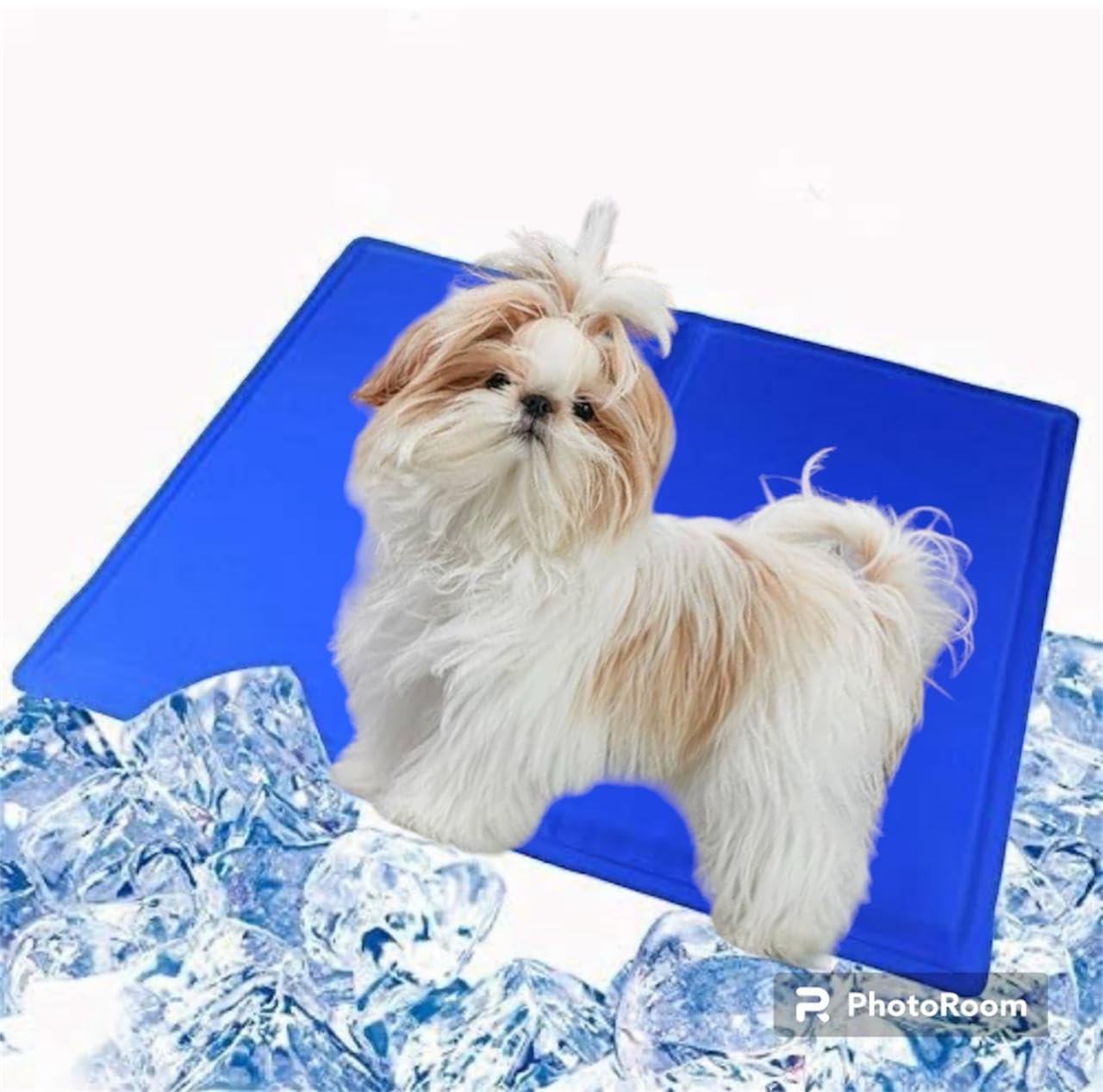 WAGGYTAILS (50 X 65 CM Self Pressure Activated Cooling Mat for Dog/Pad for Dog/Dog Cooling Mat/Small & Medium Animals | No Refri