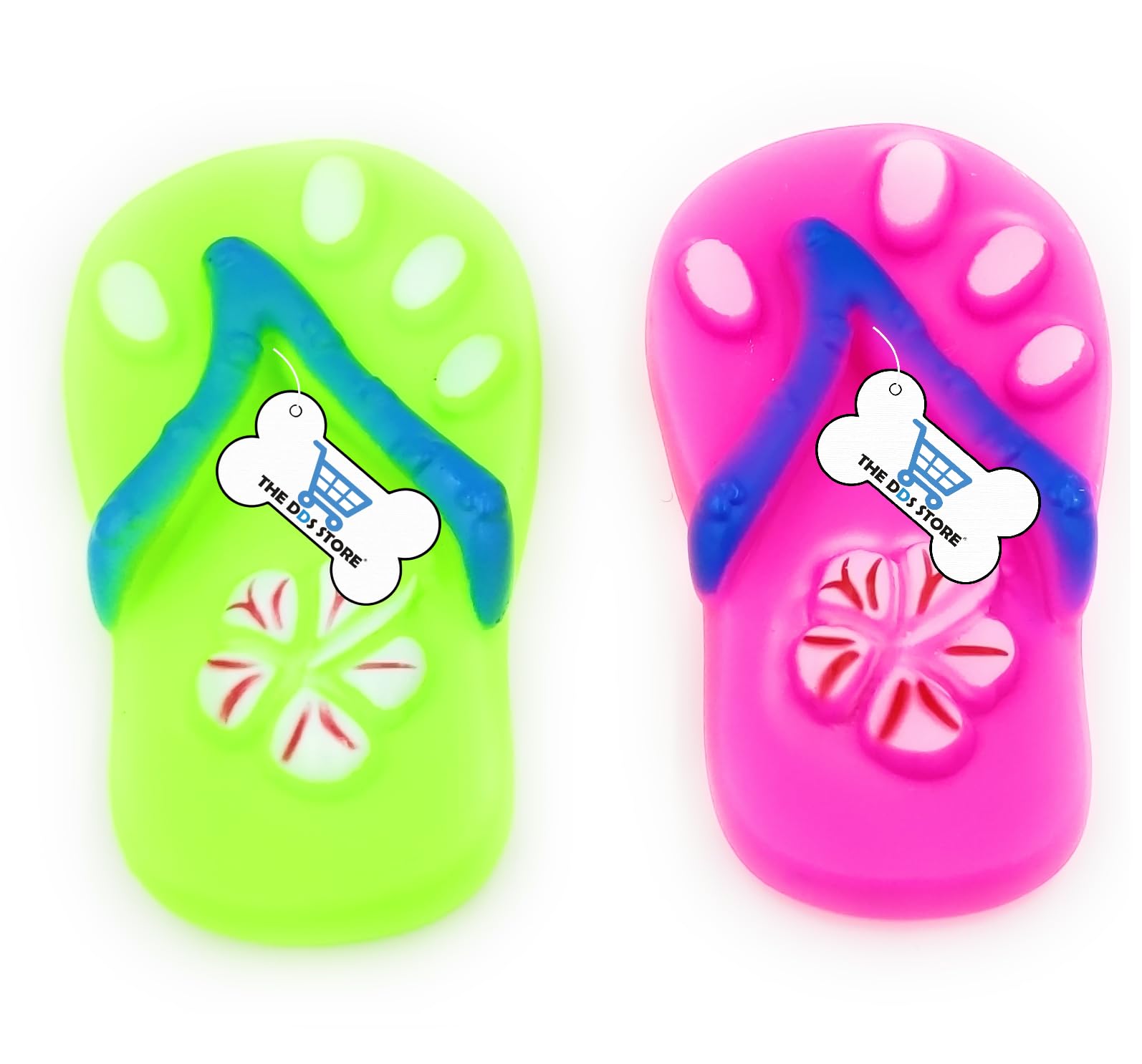 Cozy Puppies 2 Pcs Dog Toy Slipper Cartoon Funny Interactive Toy Dog Teething Toy Pet Squeaky Toy Realistic Bite Sound (Color Ma