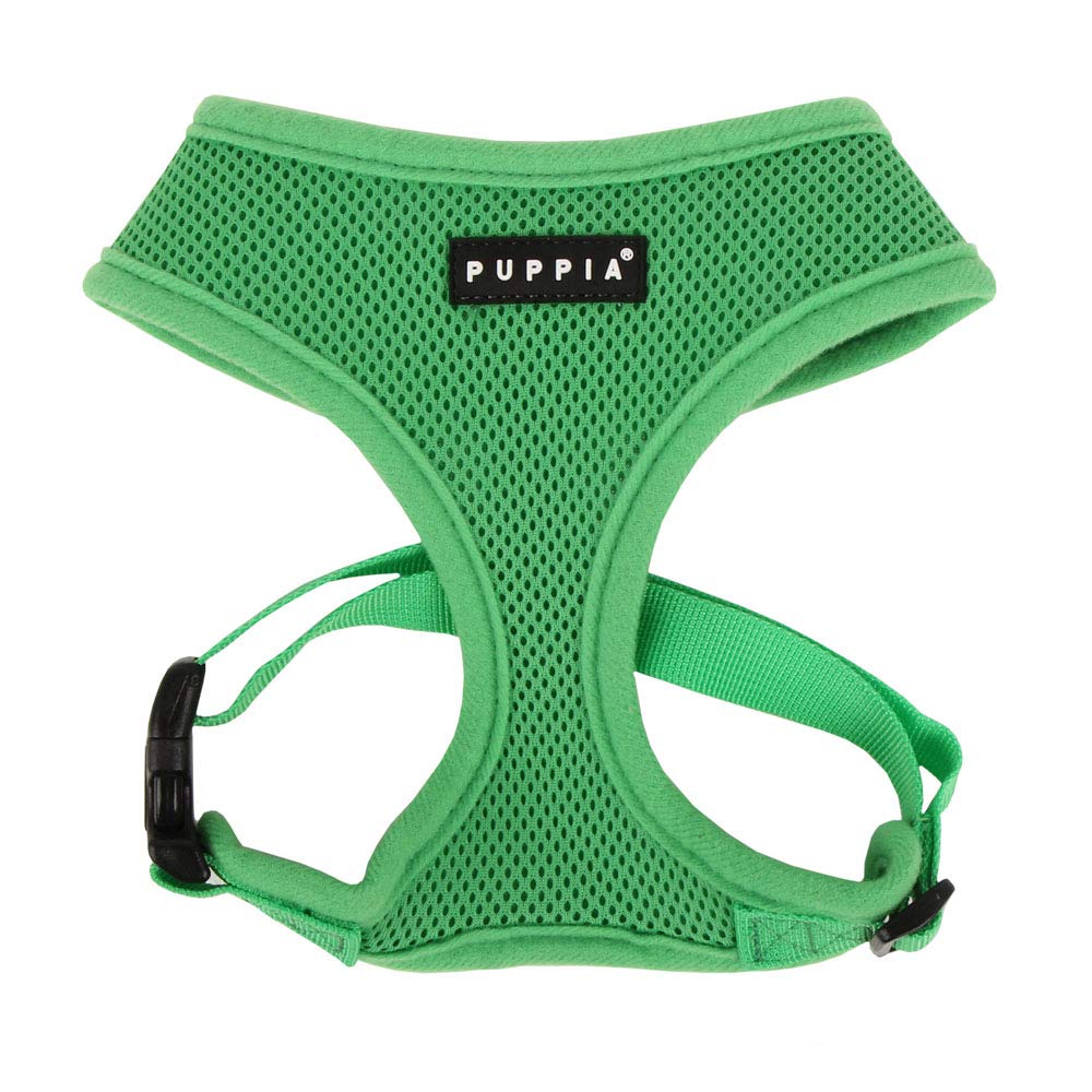 Puppia Soft Dog Harness No Choke Over-The-Head Triple Layered Breathable Mesh Adjustable Chest Belt And Quick-Release Buckle, Gr
