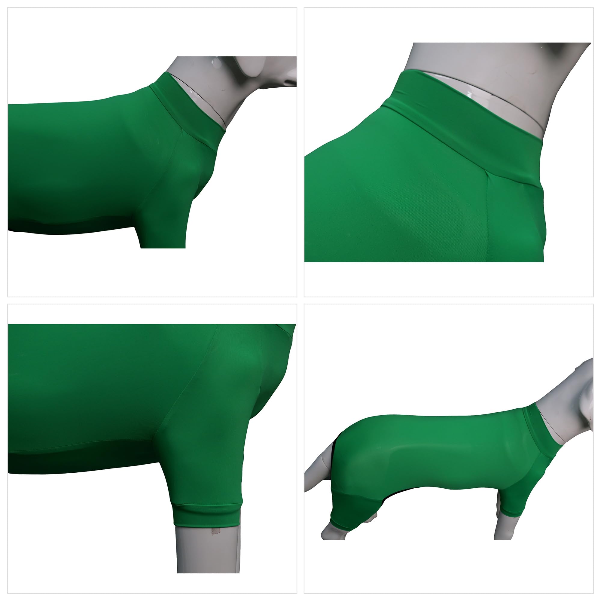 Lovelonglong Dog Jumpsuit With Uv Protection And Quick-Dry Fabric For Spring Summer Pet Pajamas Leaf Green Xl
