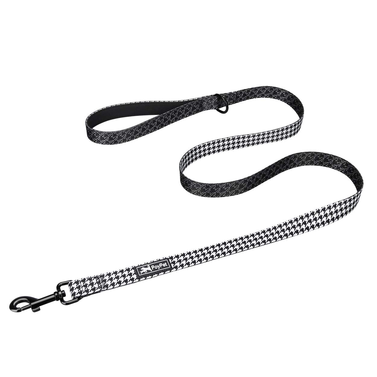 Poypet 5 Feet Dog Leash With Padded Handle For Small Medium And Large Dogs(Houndstooth)