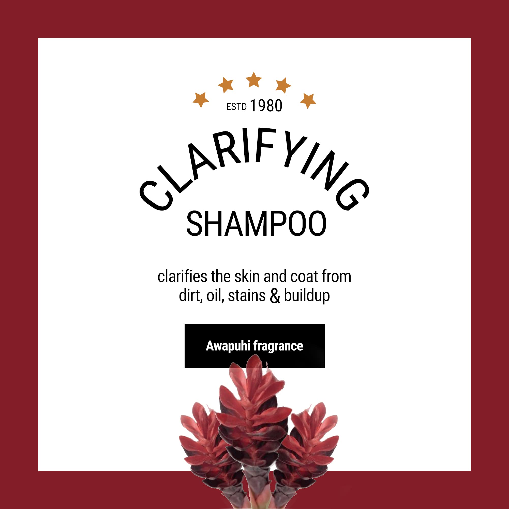 The Coat Handler Clarifying Dog Shampoo, 16 oz - Natural Ingredients, Brightening, Removes Stains and Dirt, Brightens All Coat C